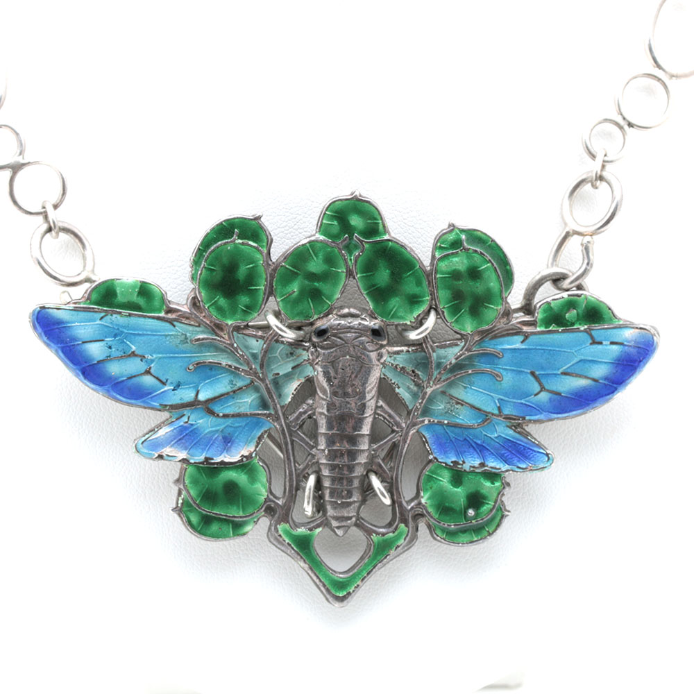 English Sterling and Enamel Necklace