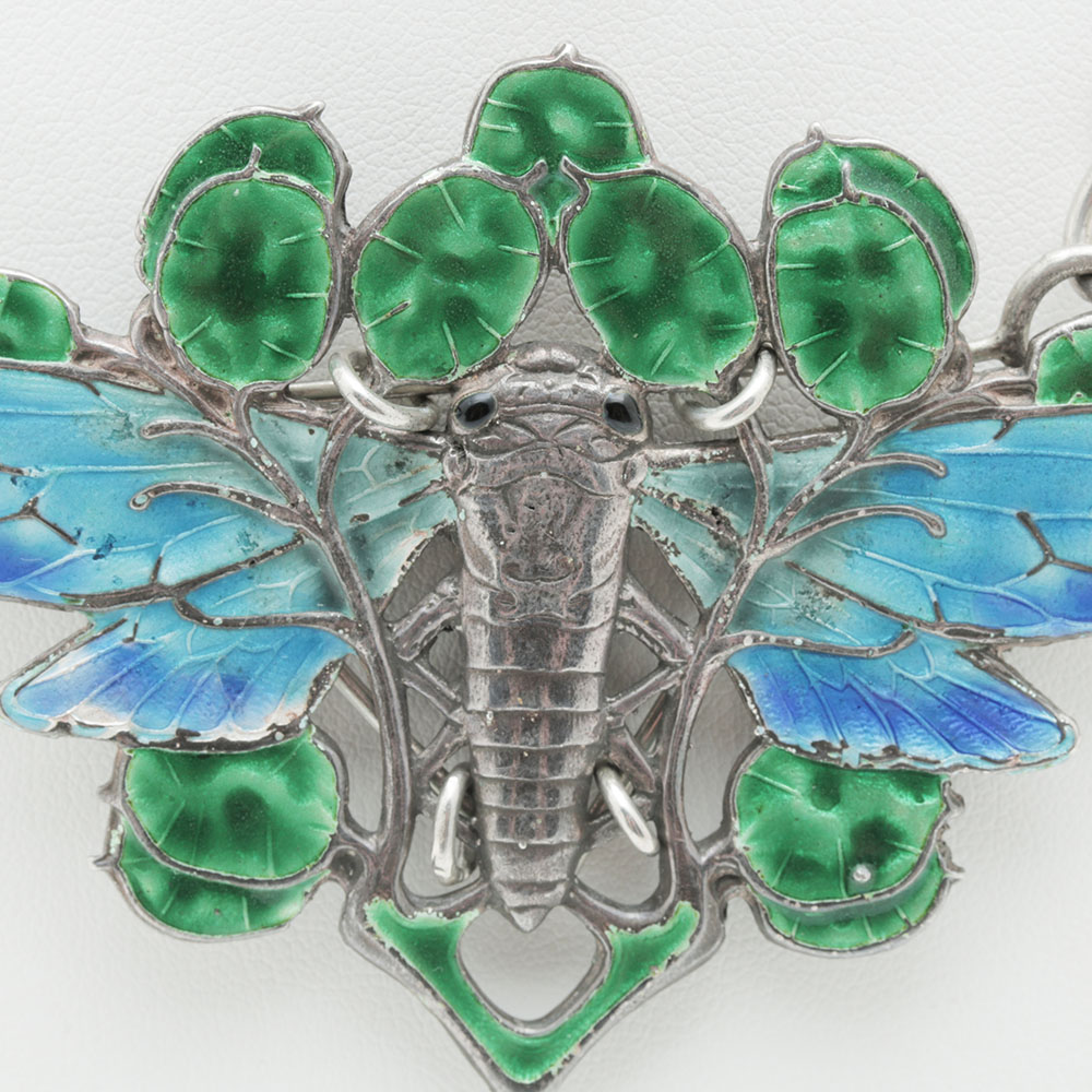 English Sterling and Enamel Necklace
