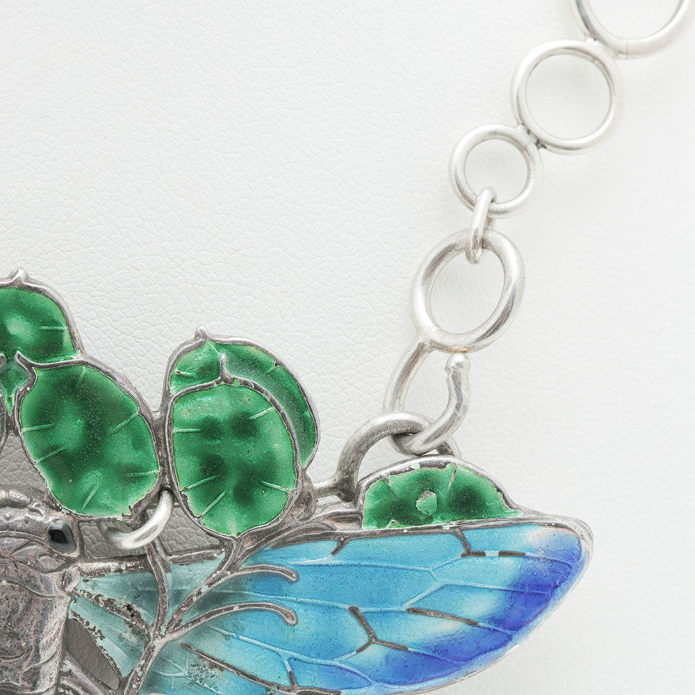 English Sterling and Enamel Necklace