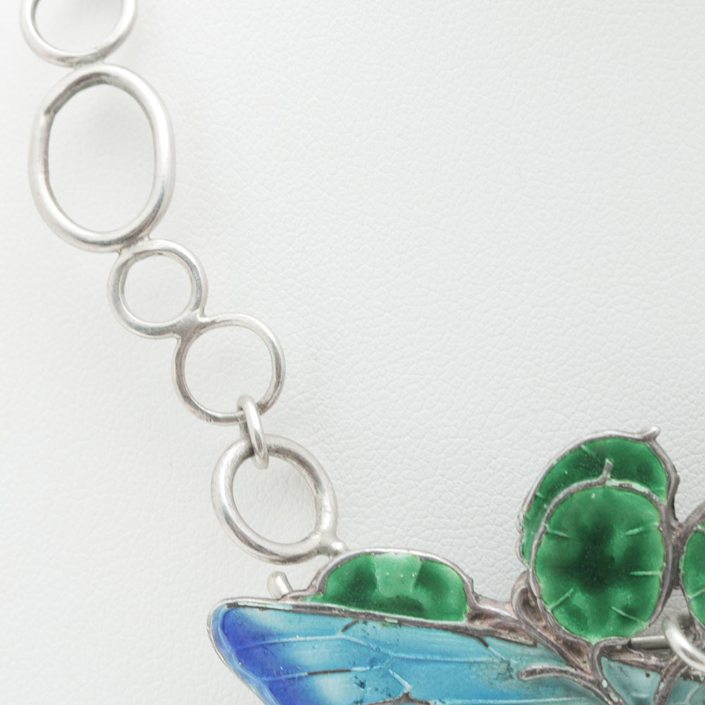 English Sterling and Enamel Necklace