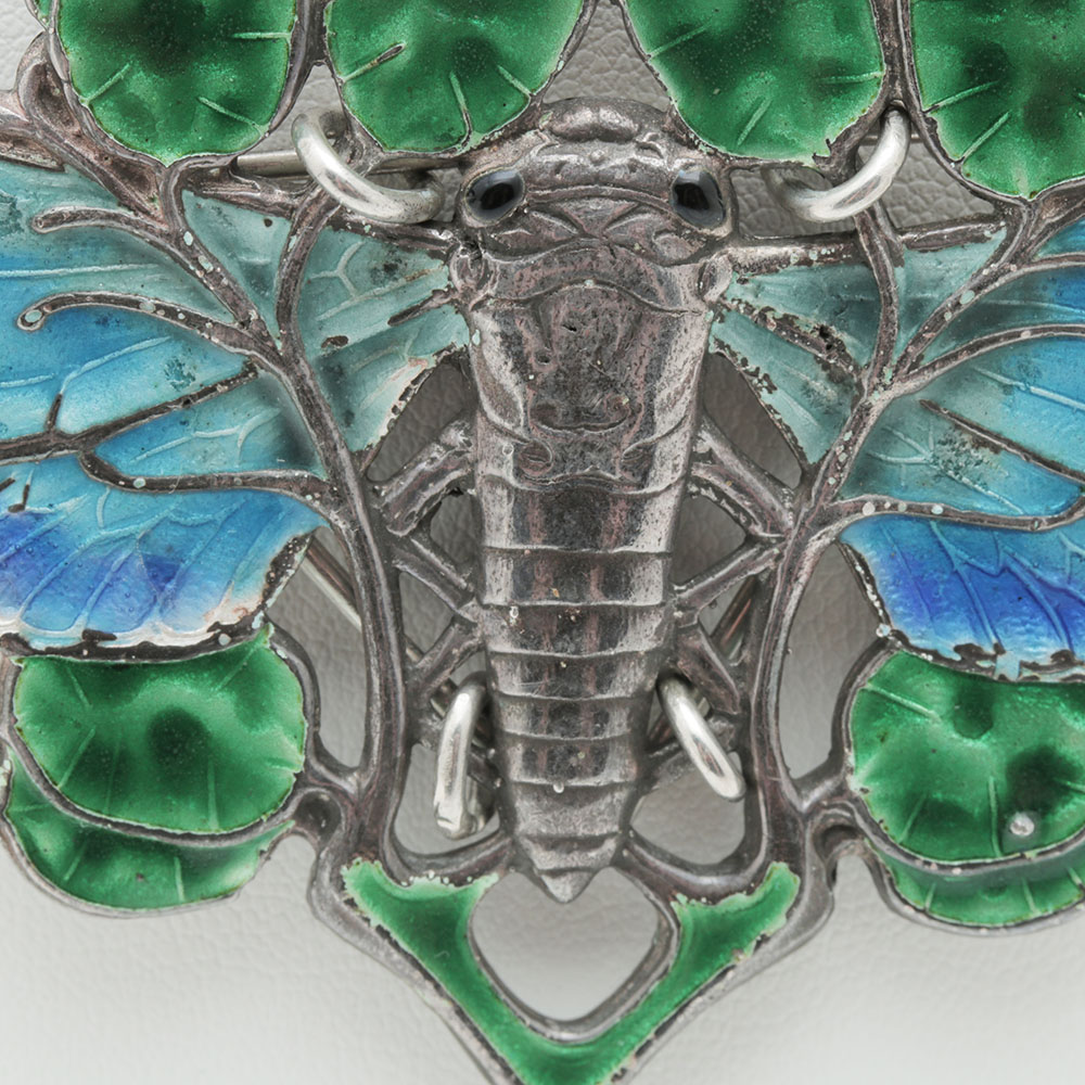 English Sterling and Enamel Necklace