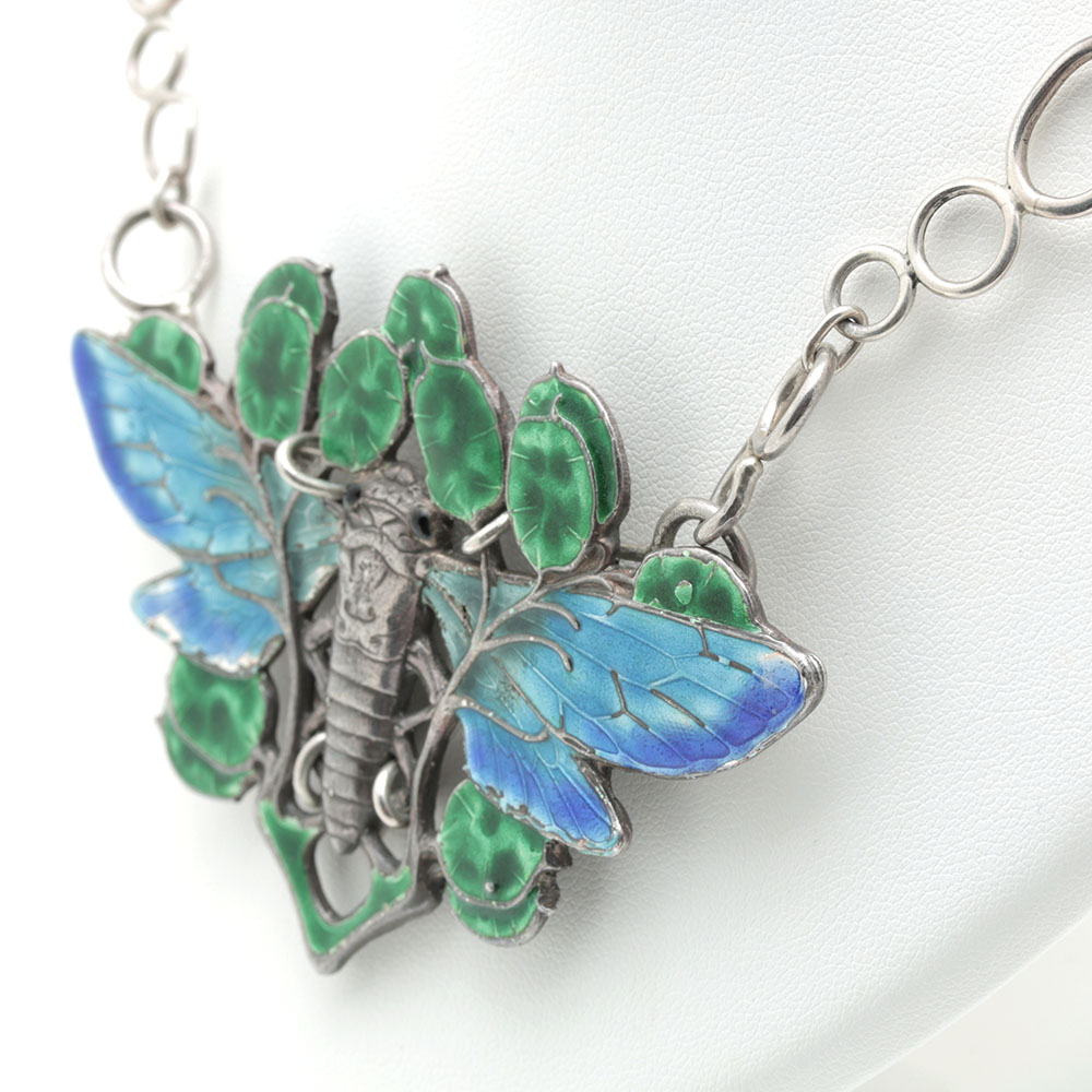 English Sterling and Enamel Necklace
