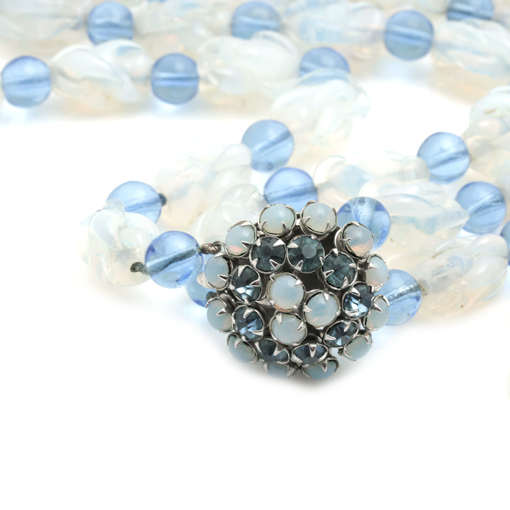Assortment of Glass Necklaces and Brooches
