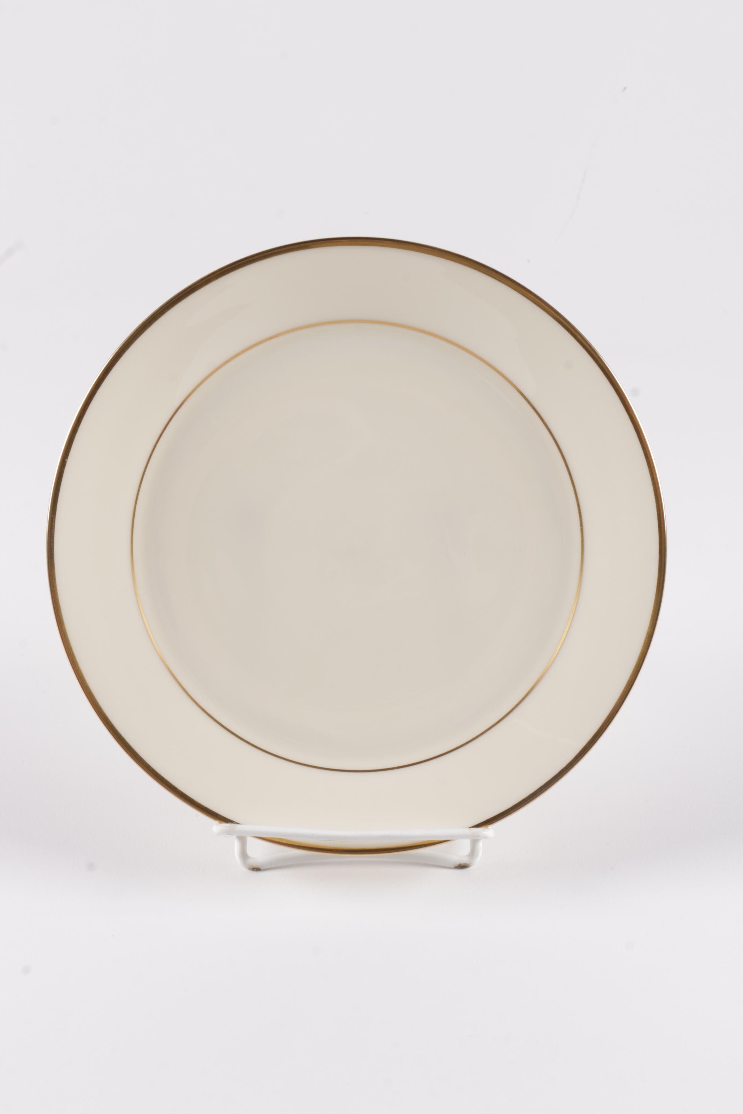 Assorted Gilt Rim Lenox Porcelain Plates