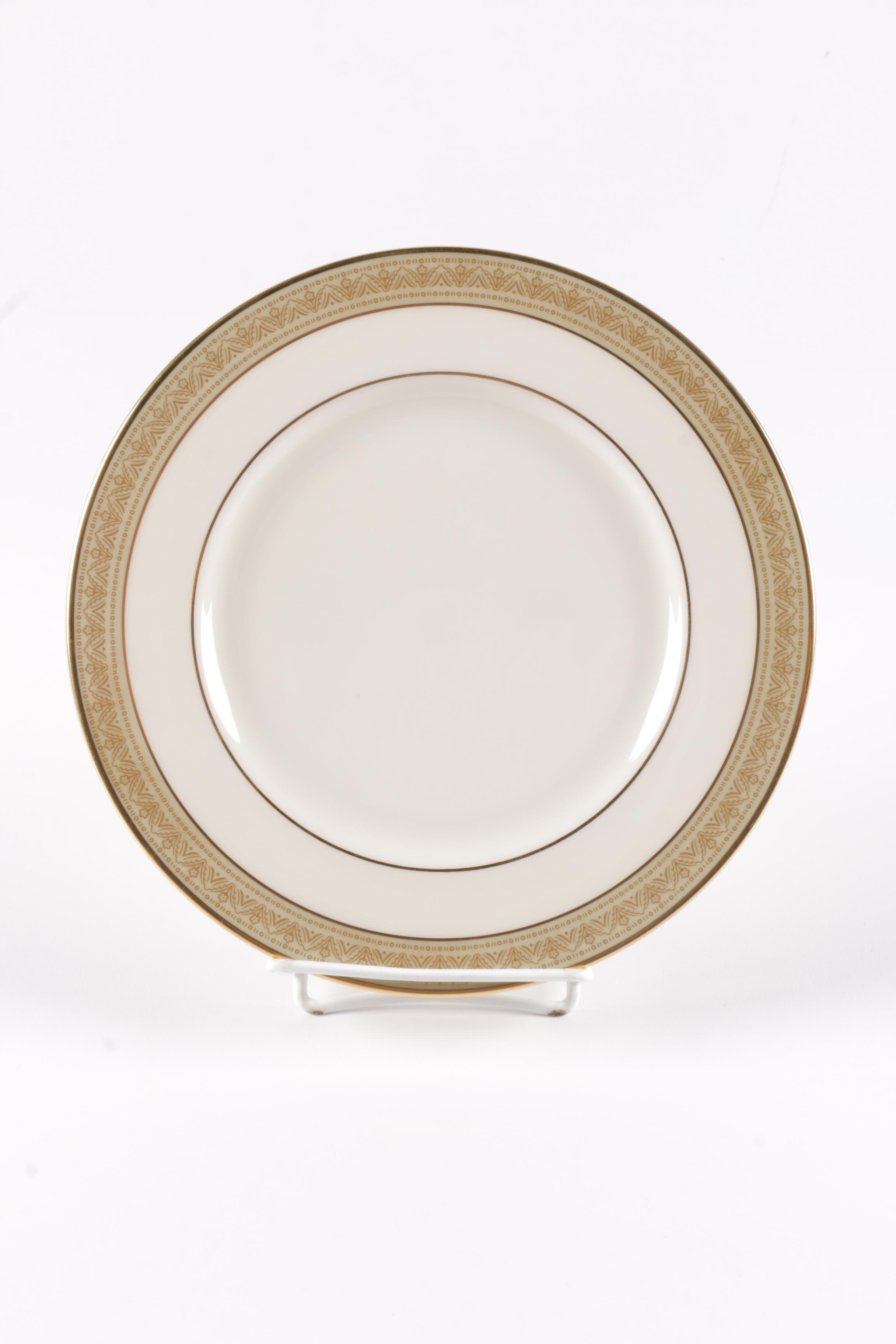 Assorted Gilt Rim Lenox Porcelain Plates