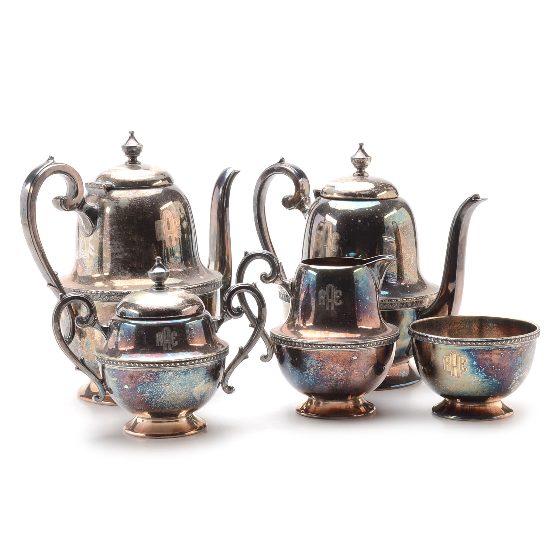 Queen City Silver Company Silver-Plated Tea and Coffee Service