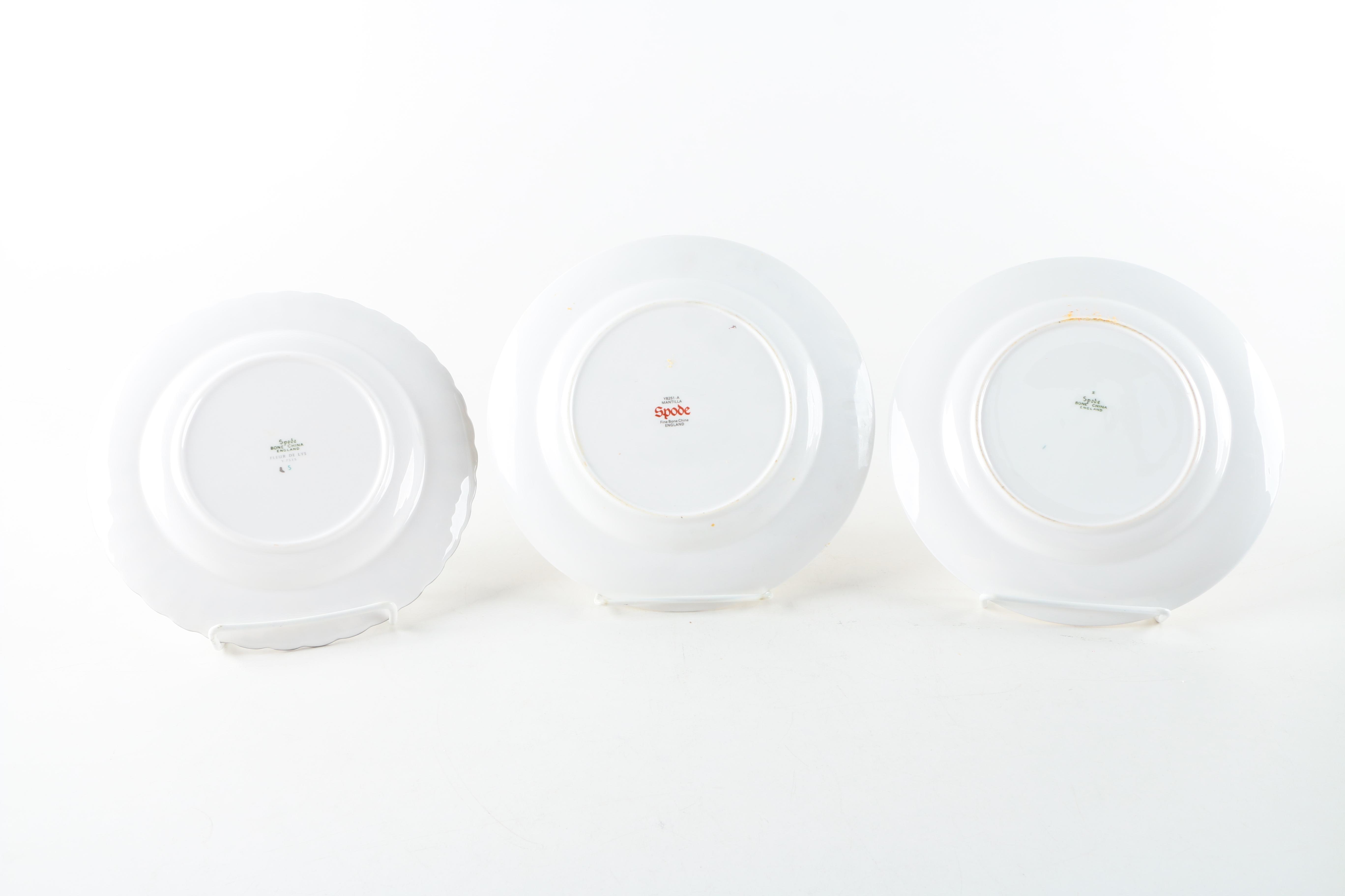 Assorted Spode Bone China Plates