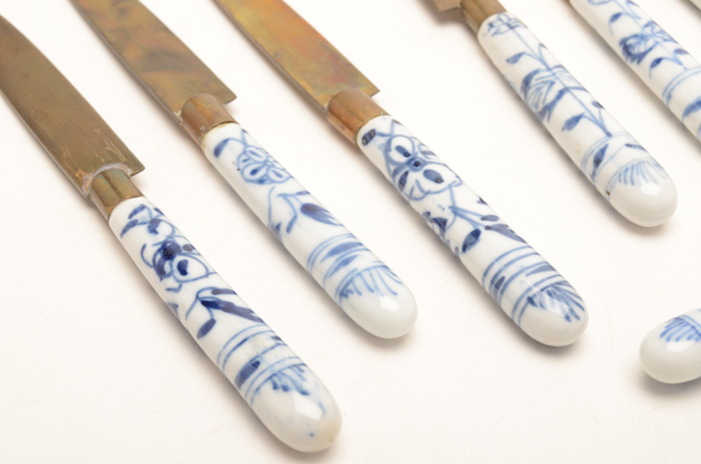 Antique German Uchatiusbronce Fruit Knives