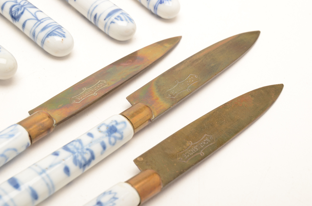 Antique German Uchatiusbronce Fruit Knives