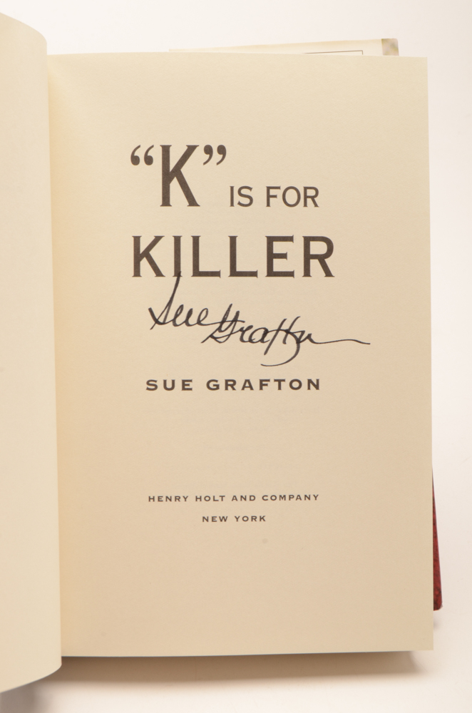 Signed First Edition "'K' is for Killer" by Sue Grafton