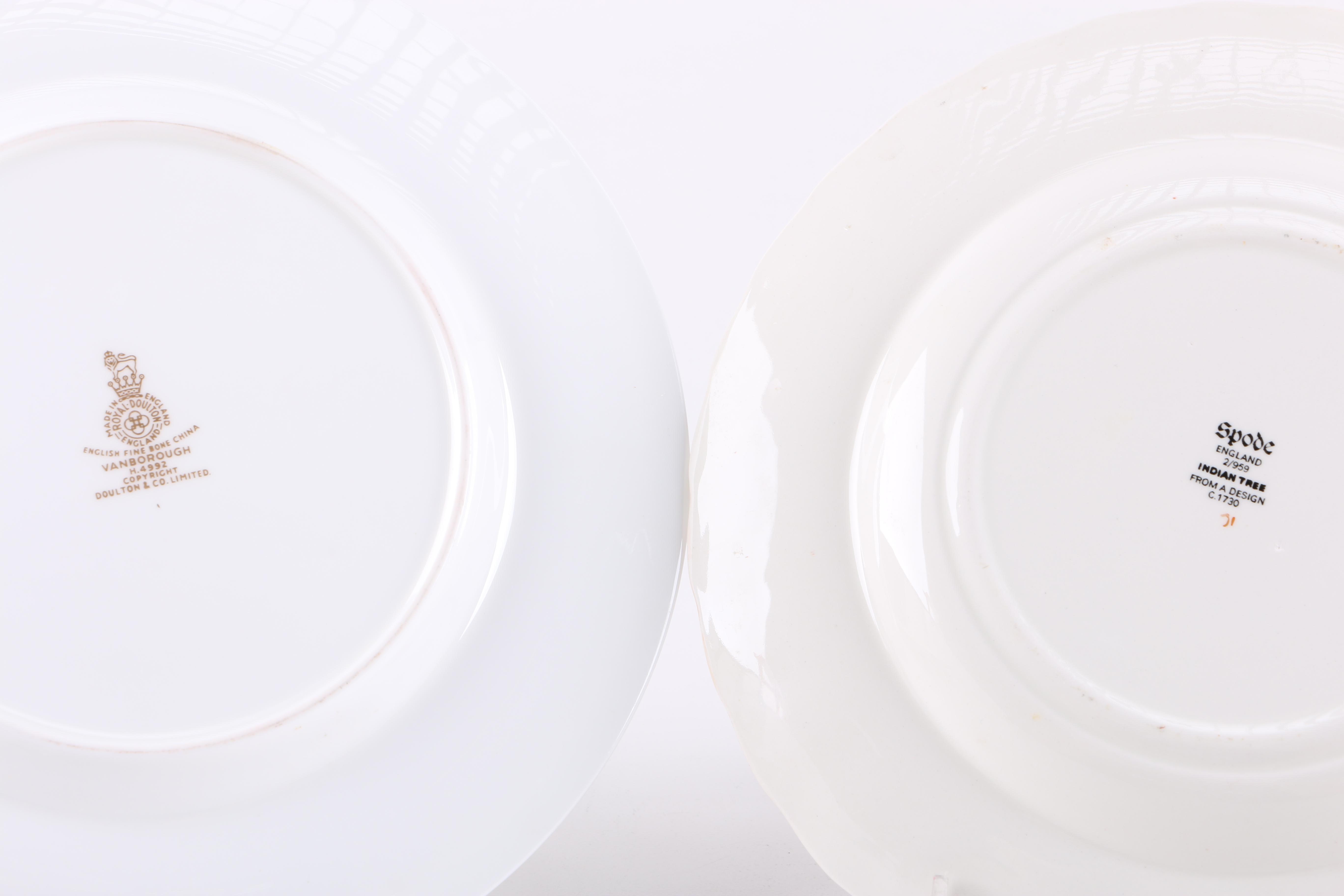 Royal Doulton and Spode Plates