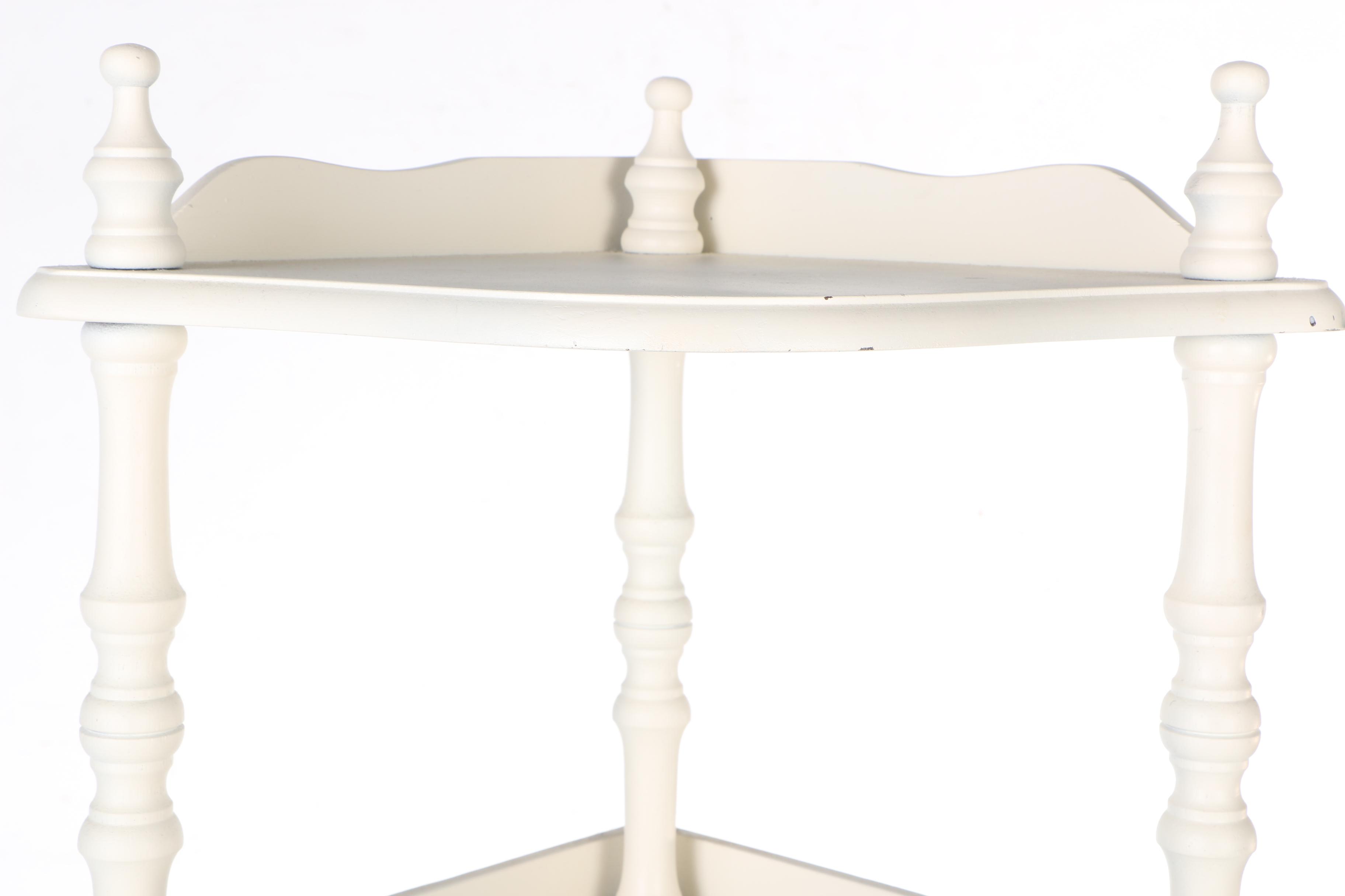 Corner Etagere Shelf in White