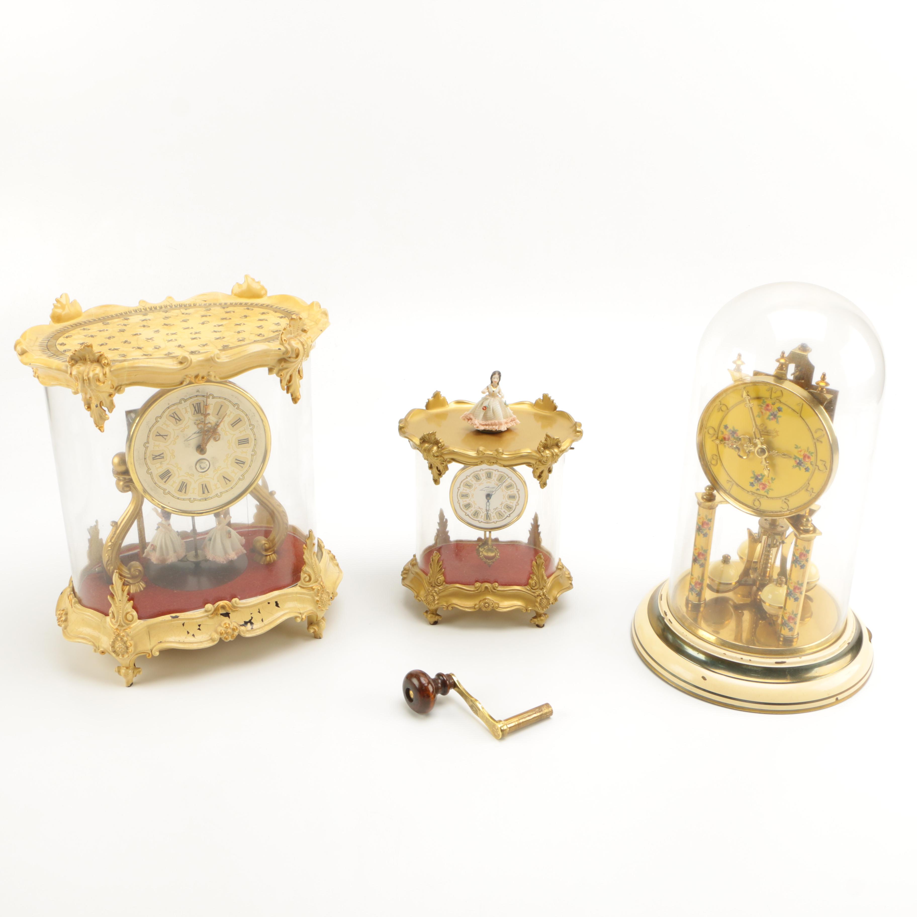 Assortment of Vintage Pendulum Mantle Clocks