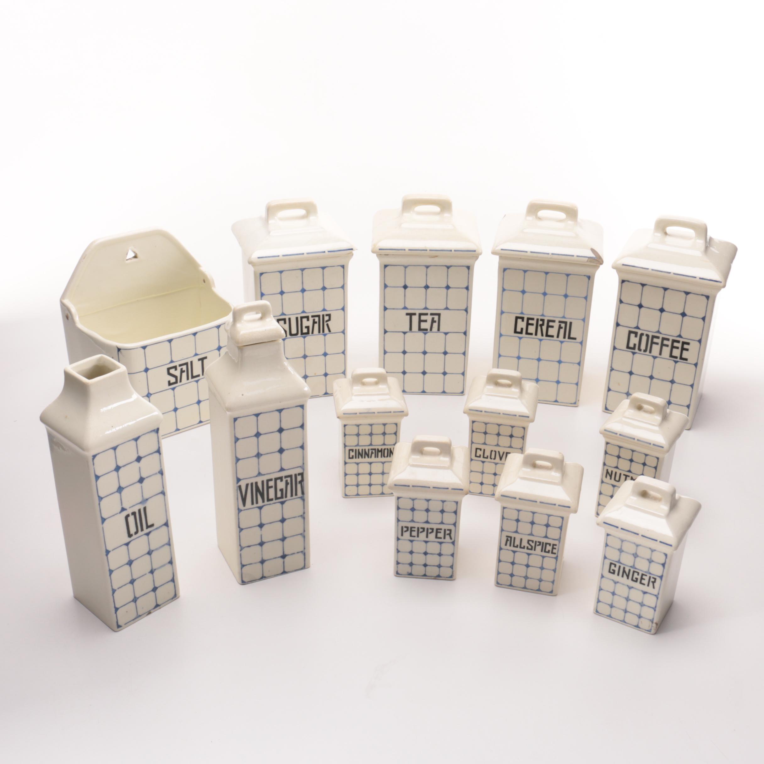 German Staffel Kitchen Canister Set