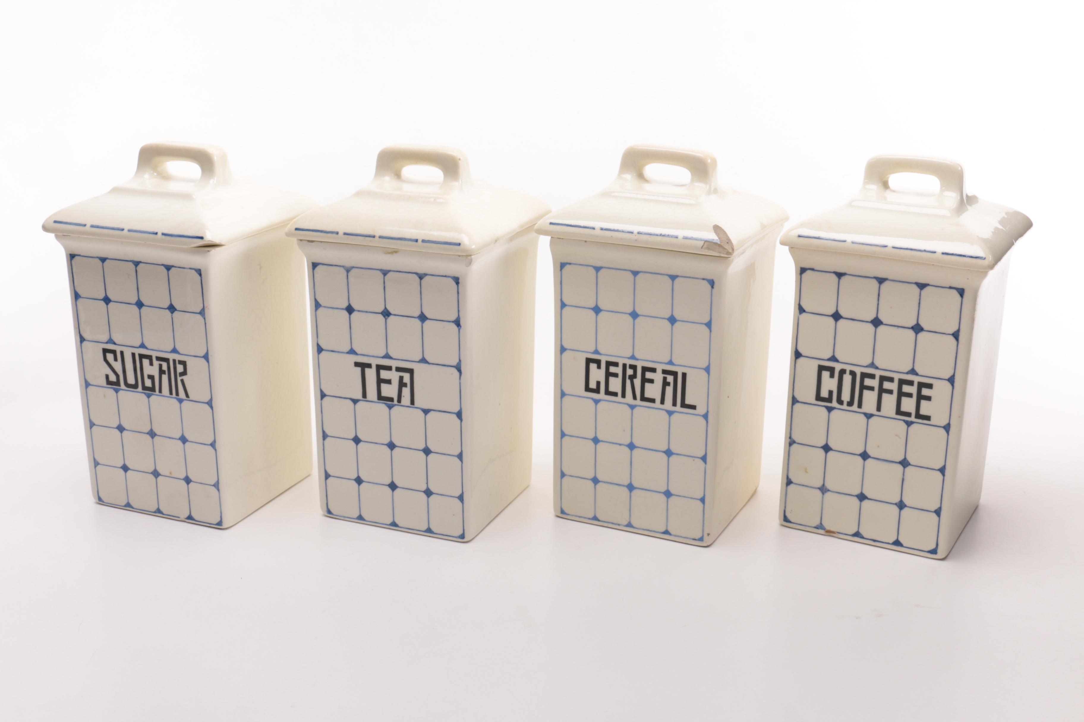 German Staffel Kitchen Canister Set