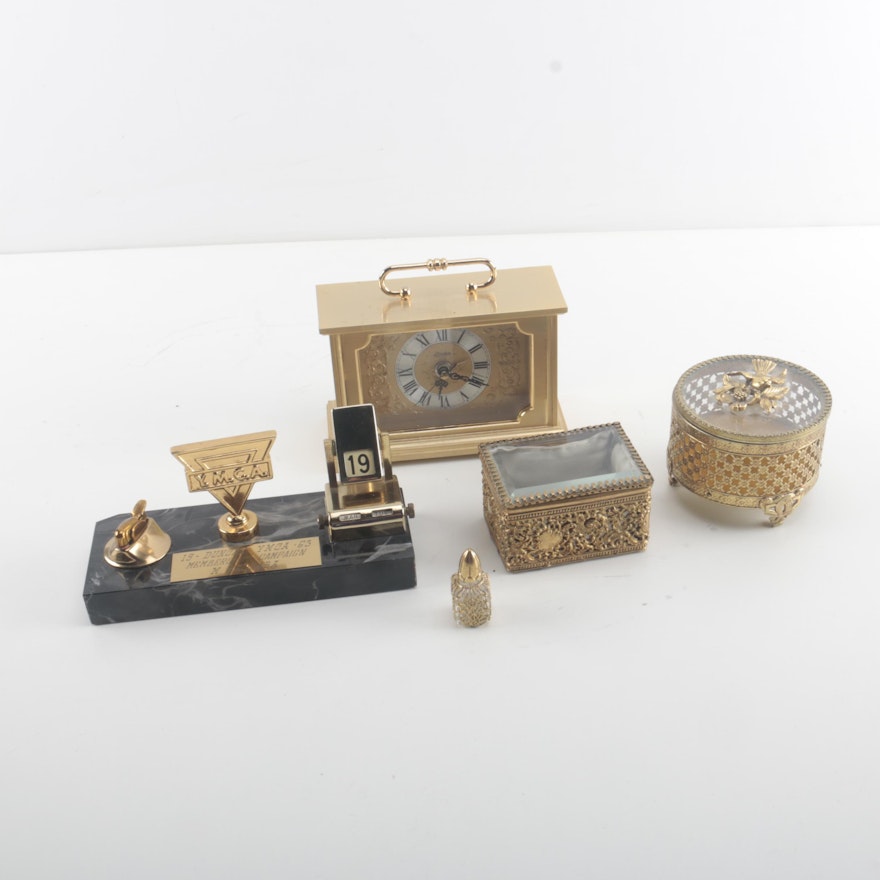Assortment of Brass Decor Items