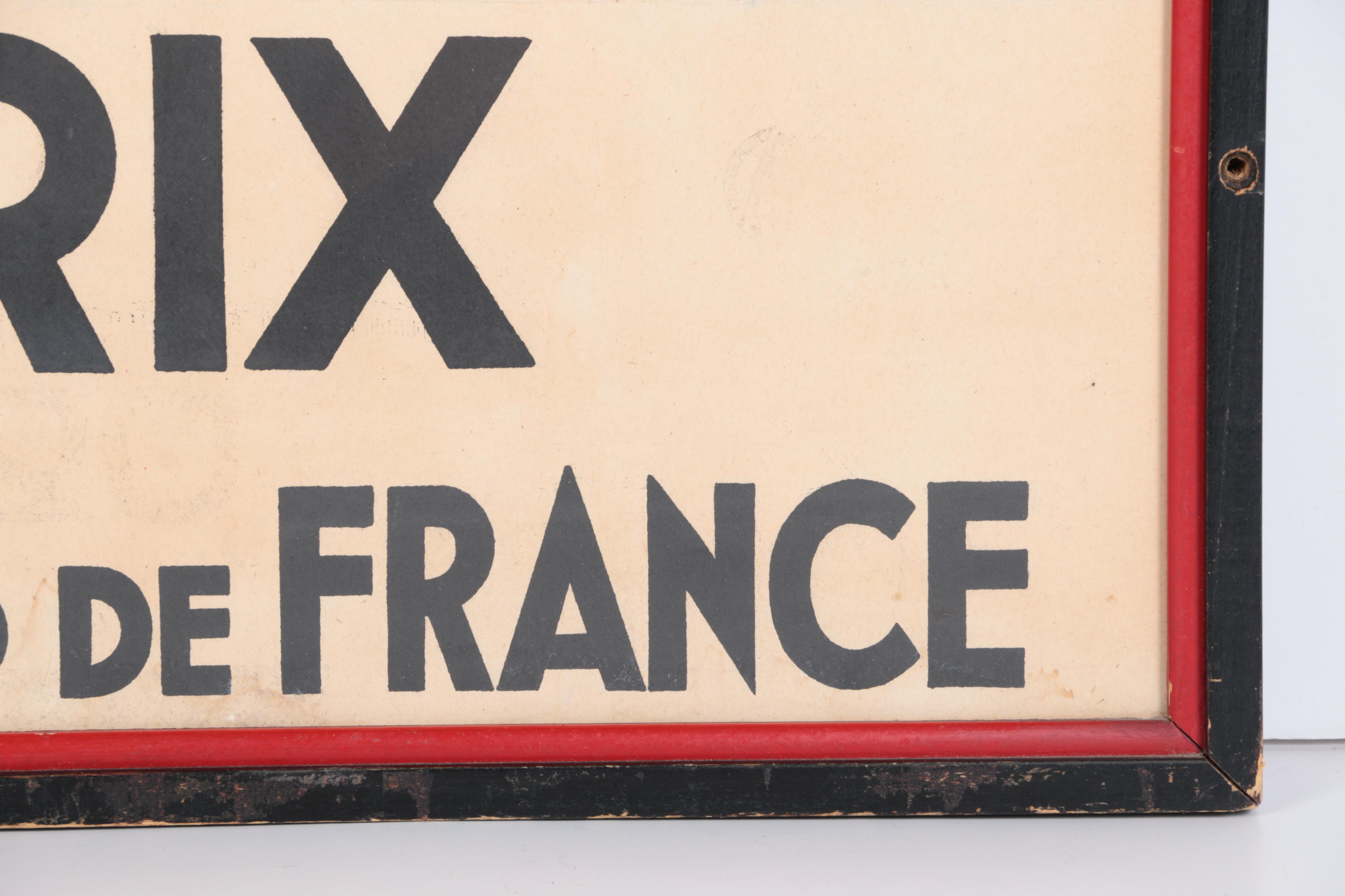 1930 Pau Grand Prix Lithograph Poster After H.P. Gourry