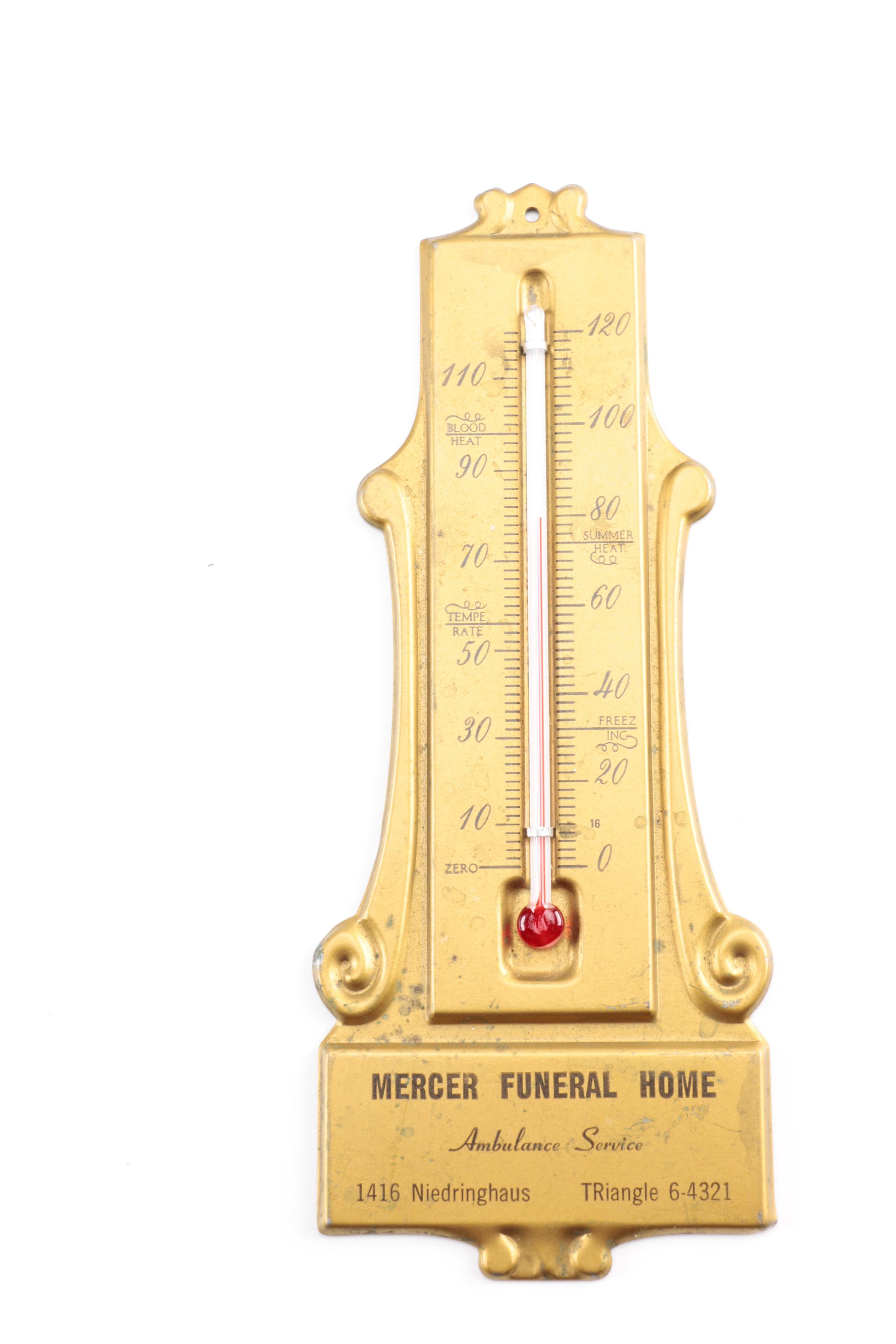 Vintage Assorted Thermometers Including B-D Manhattan "Fever Thermometer", Circa 1944