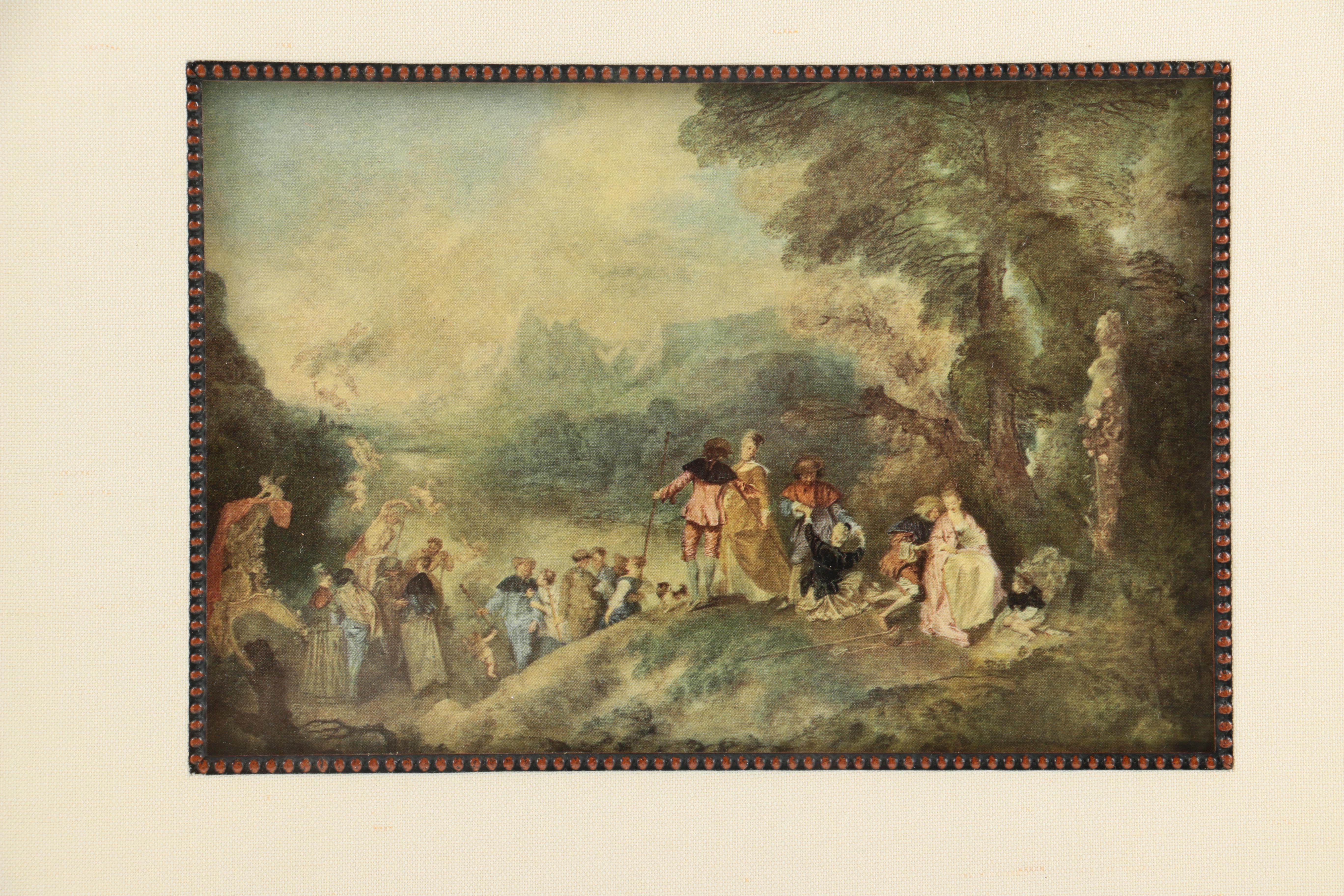 Offset Lithograph After Jean-Antoine Watteau's Painting "Embarkation for Cythera"
