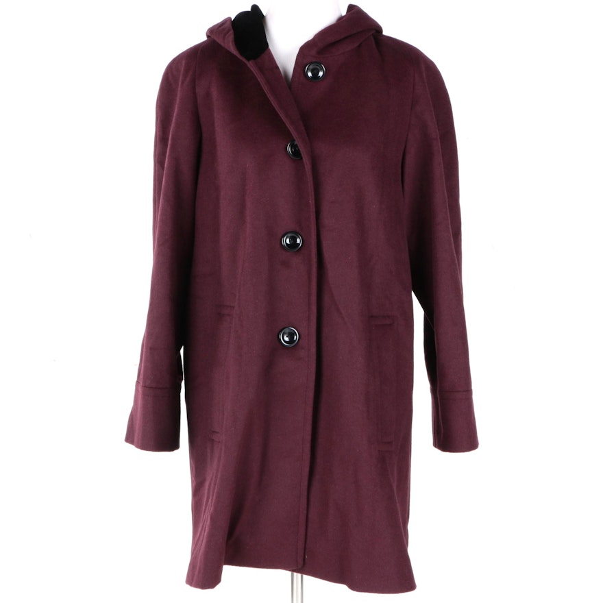 Forecaster of Boston Eggplant Wool Coat