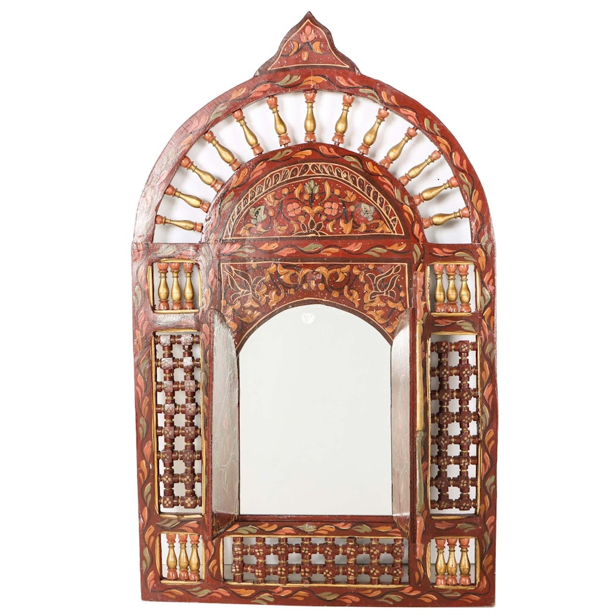 Hand-Painted Alhambra Style Wall Mirror