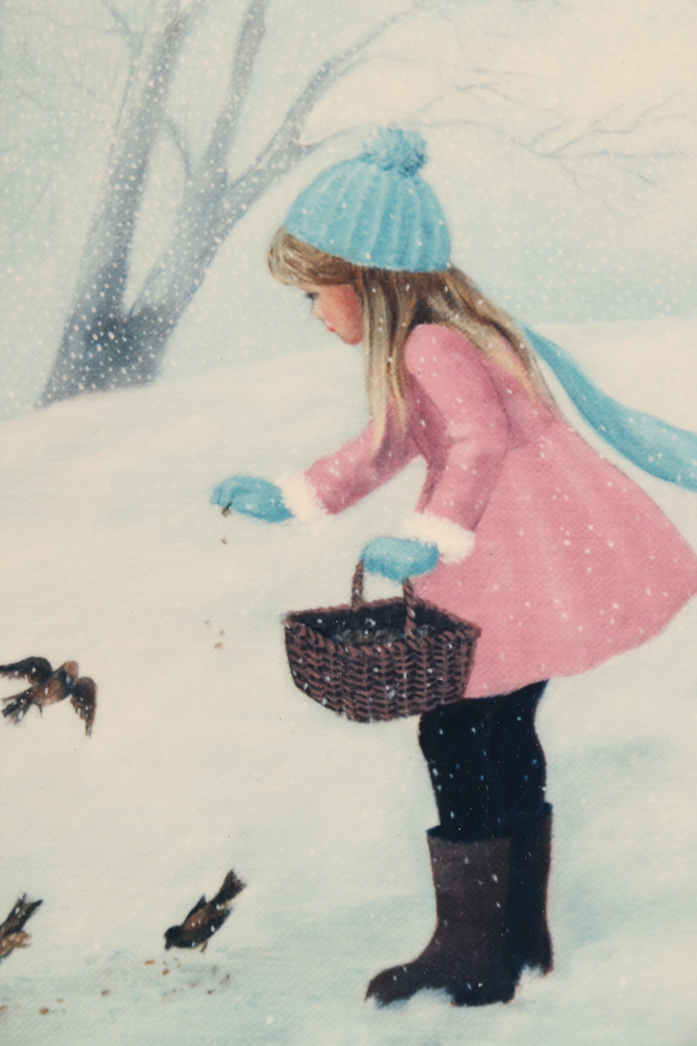 After Lorraine Trester Limited Edition Giclee Print "First Snow"