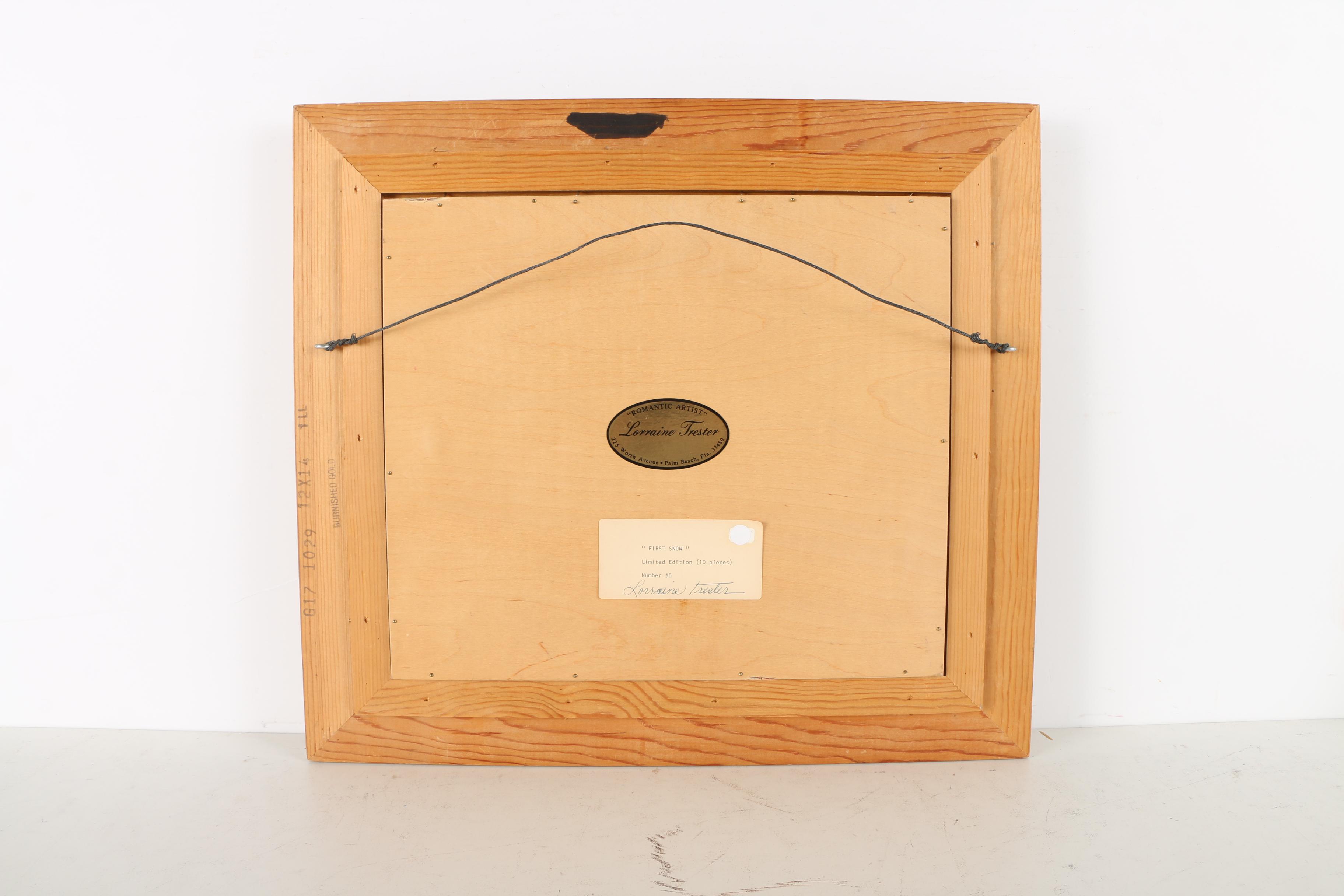 After Lorraine Trester Limited Edition Giclee Print "First Snow"