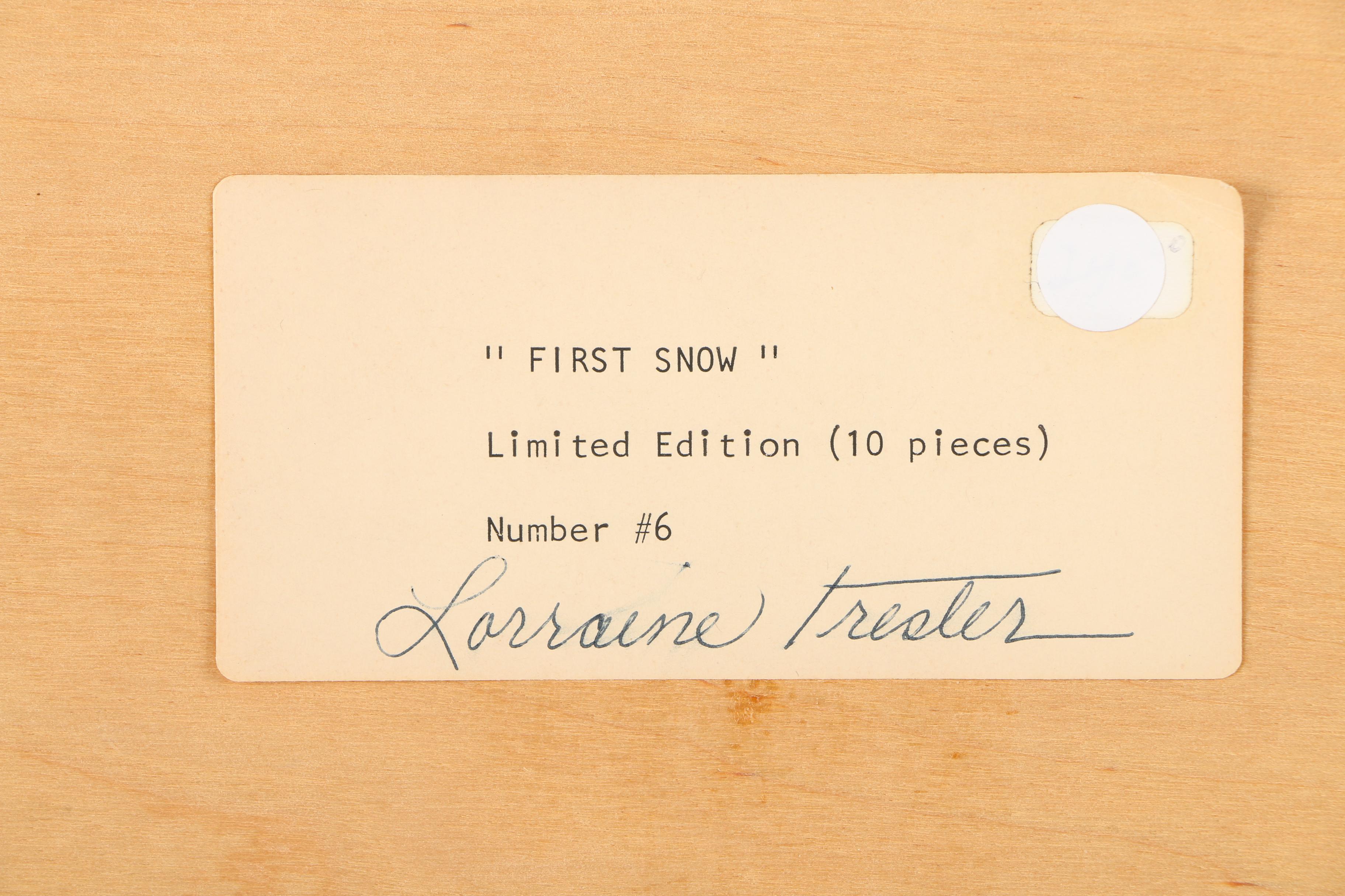 After Lorraine Trester Limited Edition Giclee Print "First Snow"