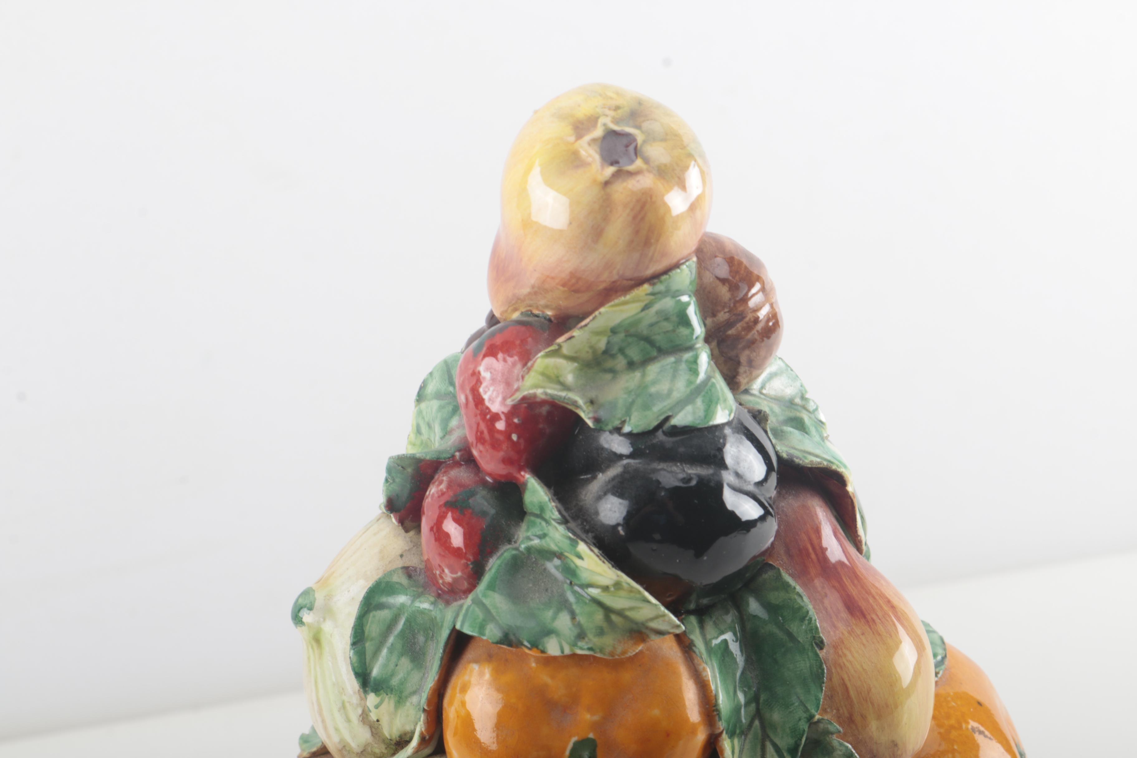 Italian Ceramic Fruit Topiary