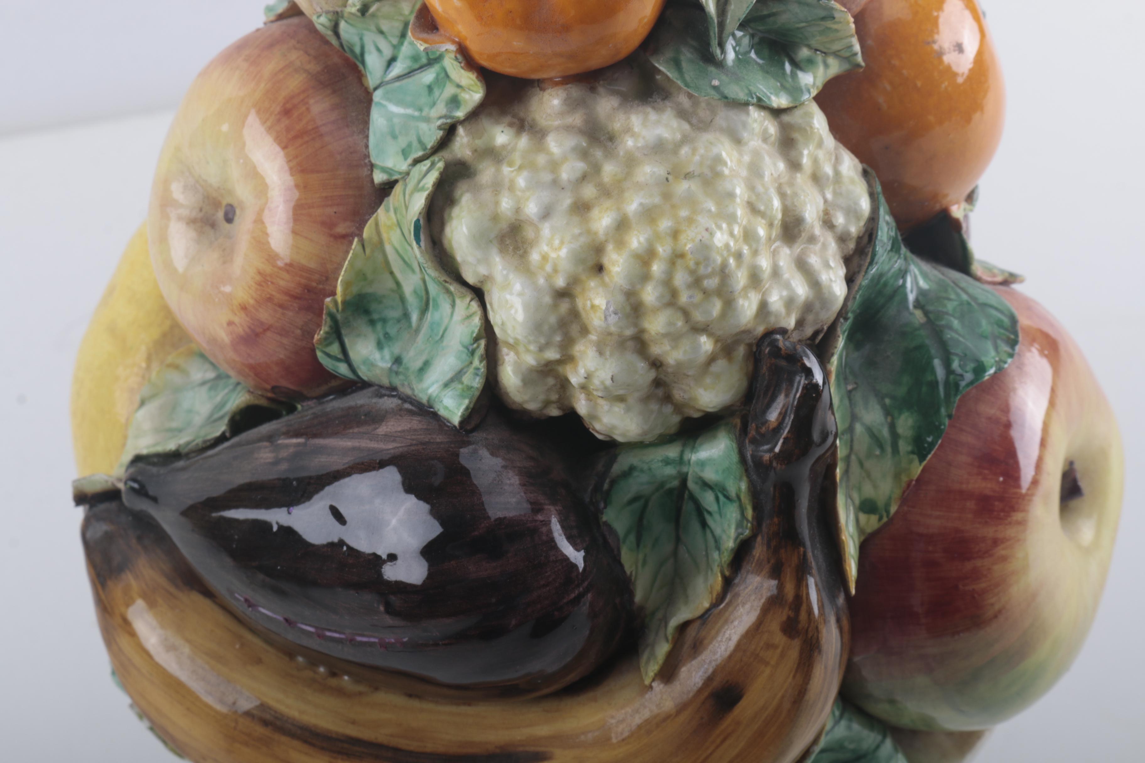 Italian Ceramic Fruit Topiary