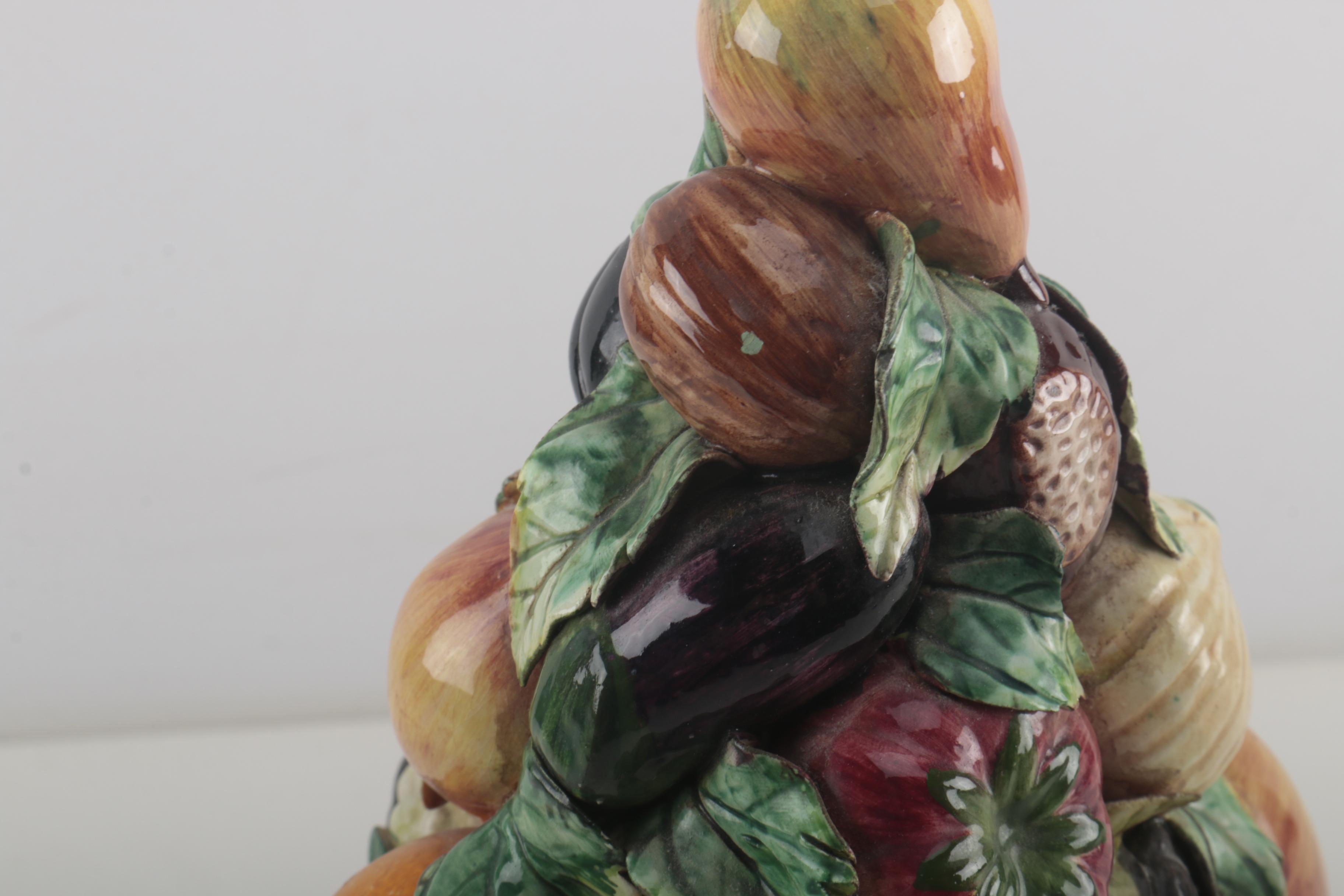 Italian Ceramic Fruit Topiary