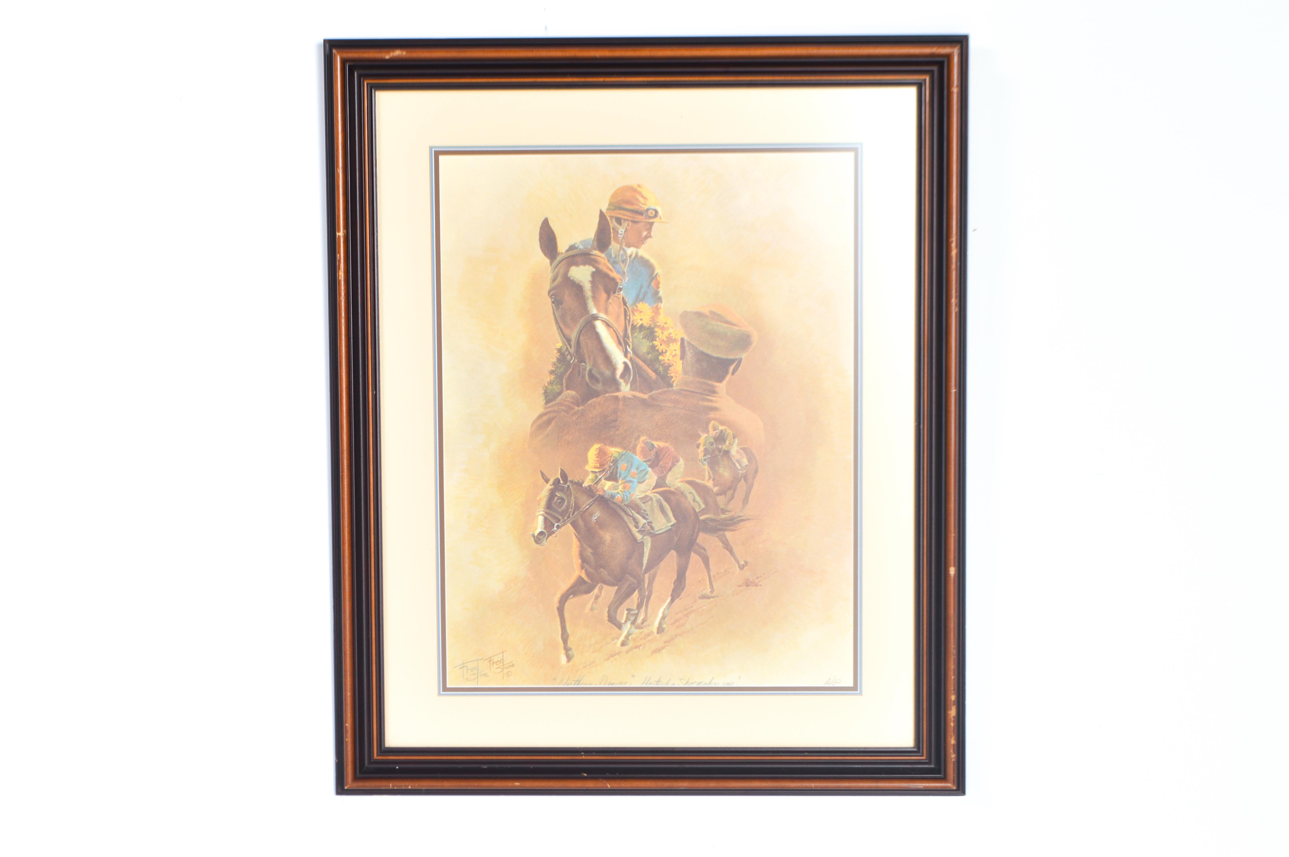 Fred Stone Framed Giclee "Northern Dancer" Artist's Print