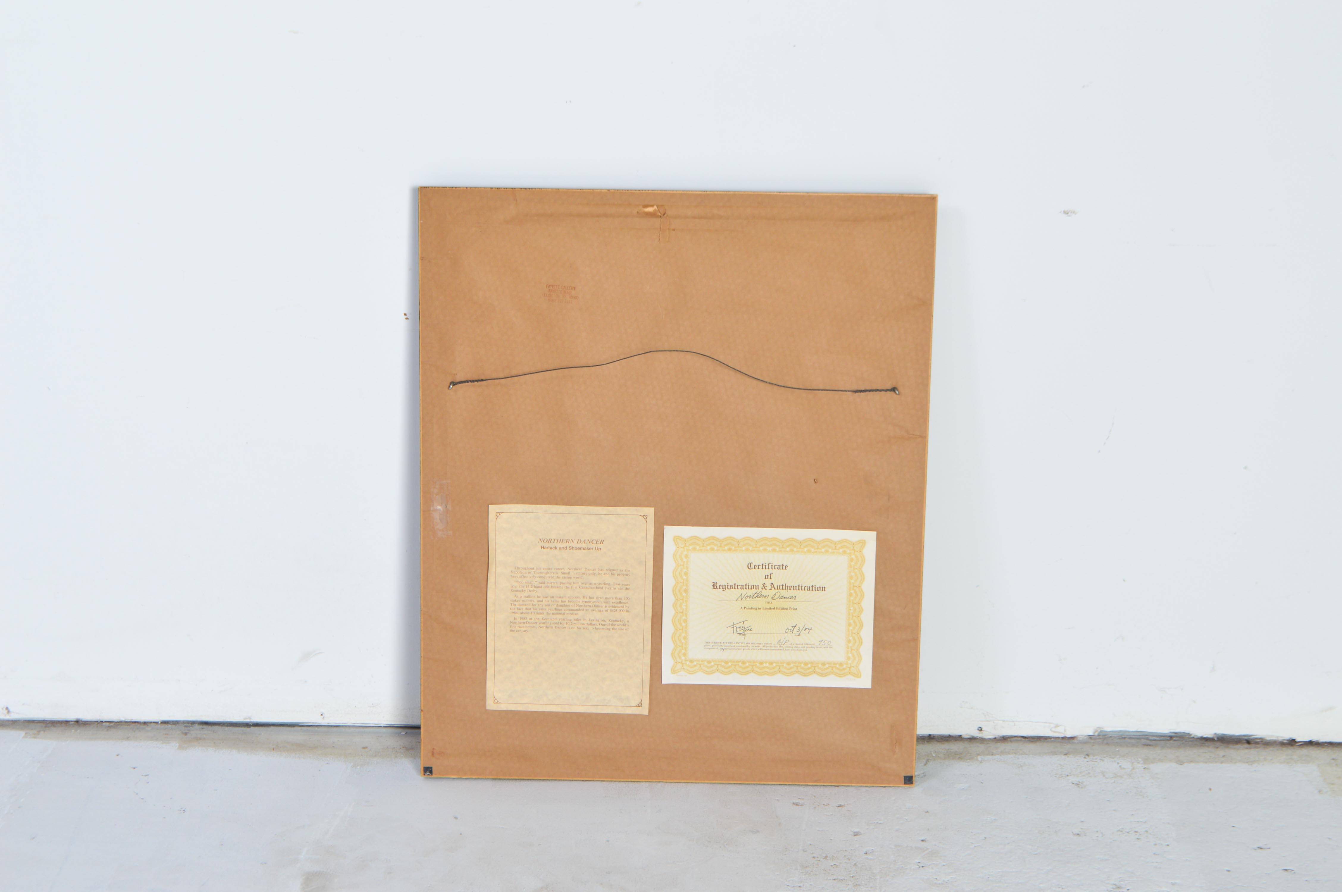 Fred Stone Framed Giclee "Northern Dancer" Artist's Print