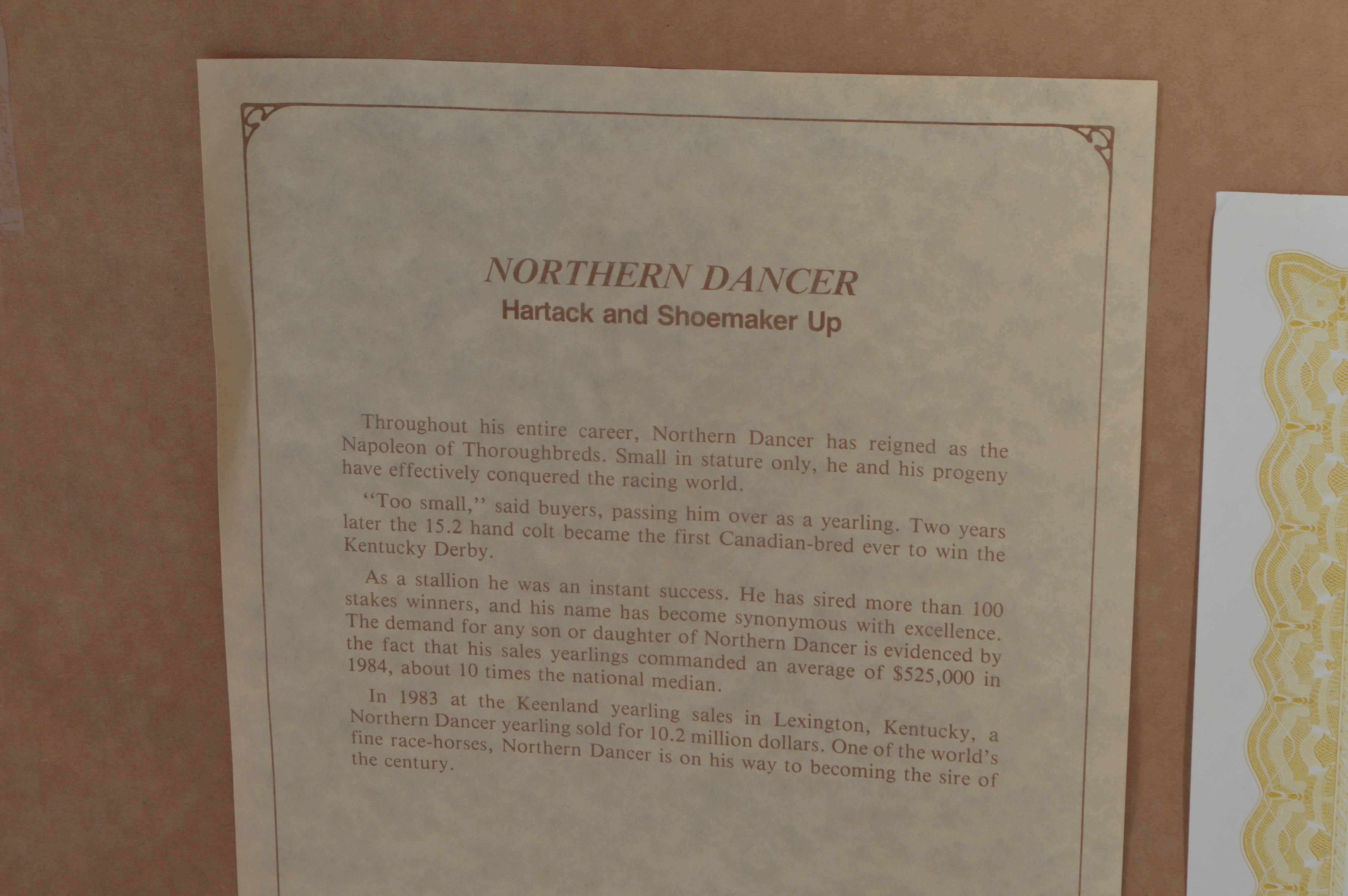 Fred Stone Framed Giclee "Northern Dancer" Artist's Print