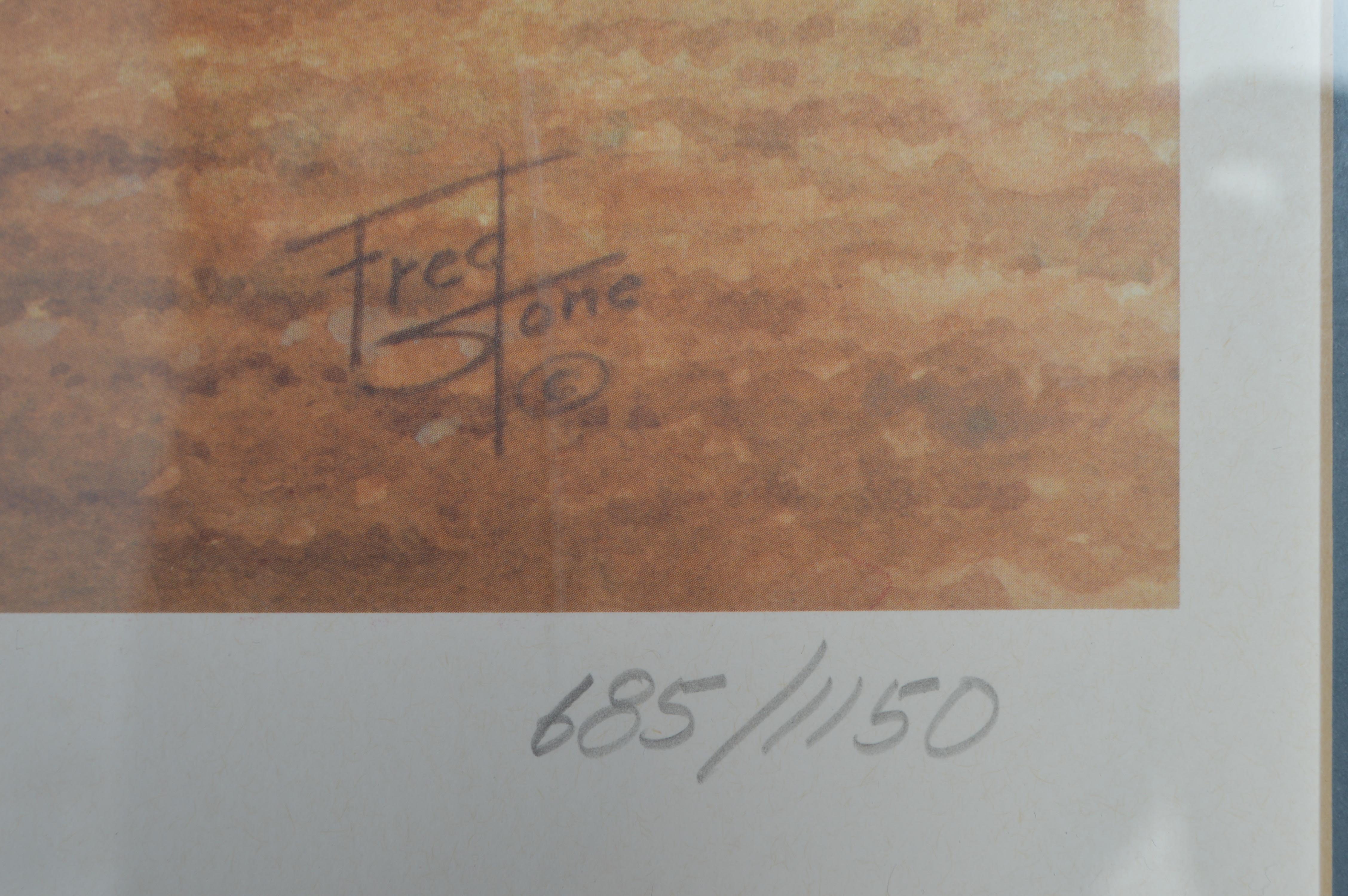 Fred Stone Framed Limited Edition Offset Lithograph "The Legend From Down Under Phar Lap"