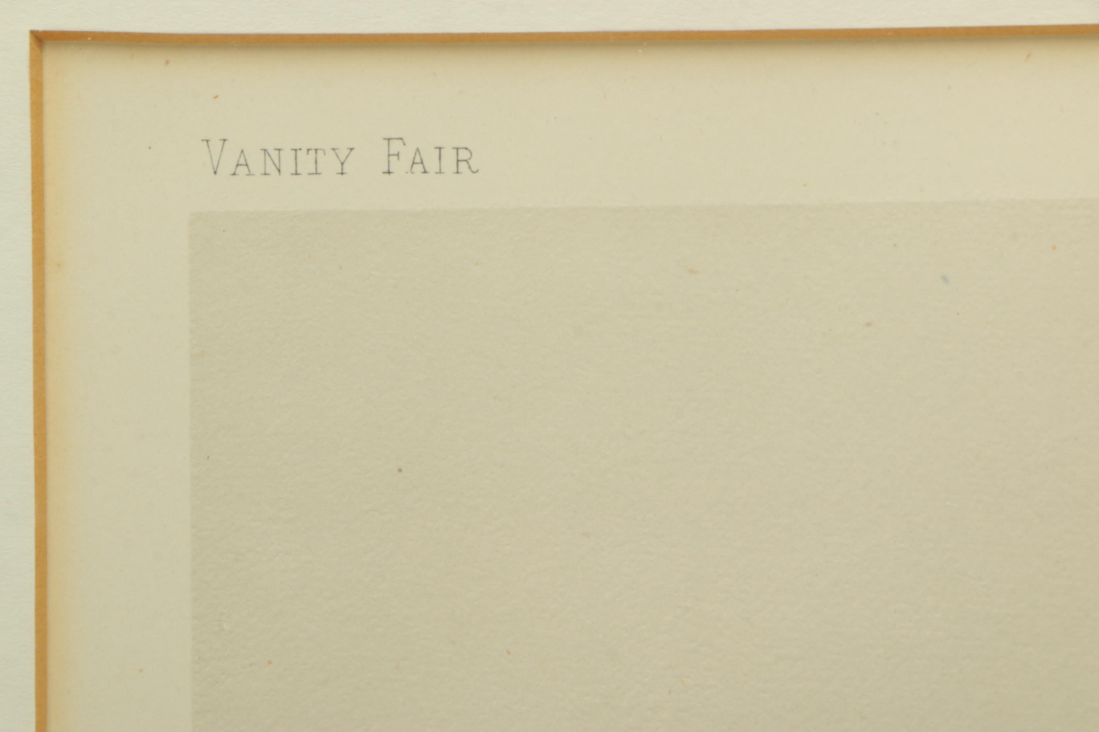 Antique Vanity Fair Spy Cartoon Lithograph on Paper "The Bank Holiday"