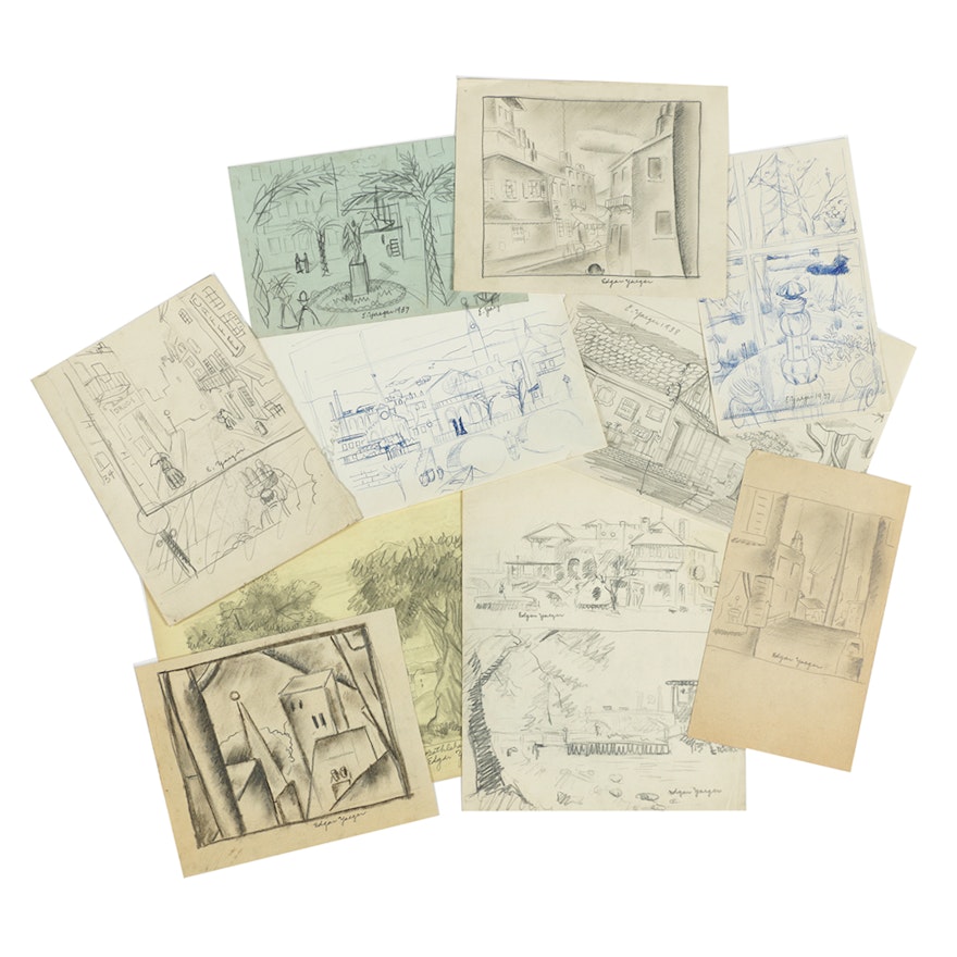 Collection of Edgar Yaeger Sketches