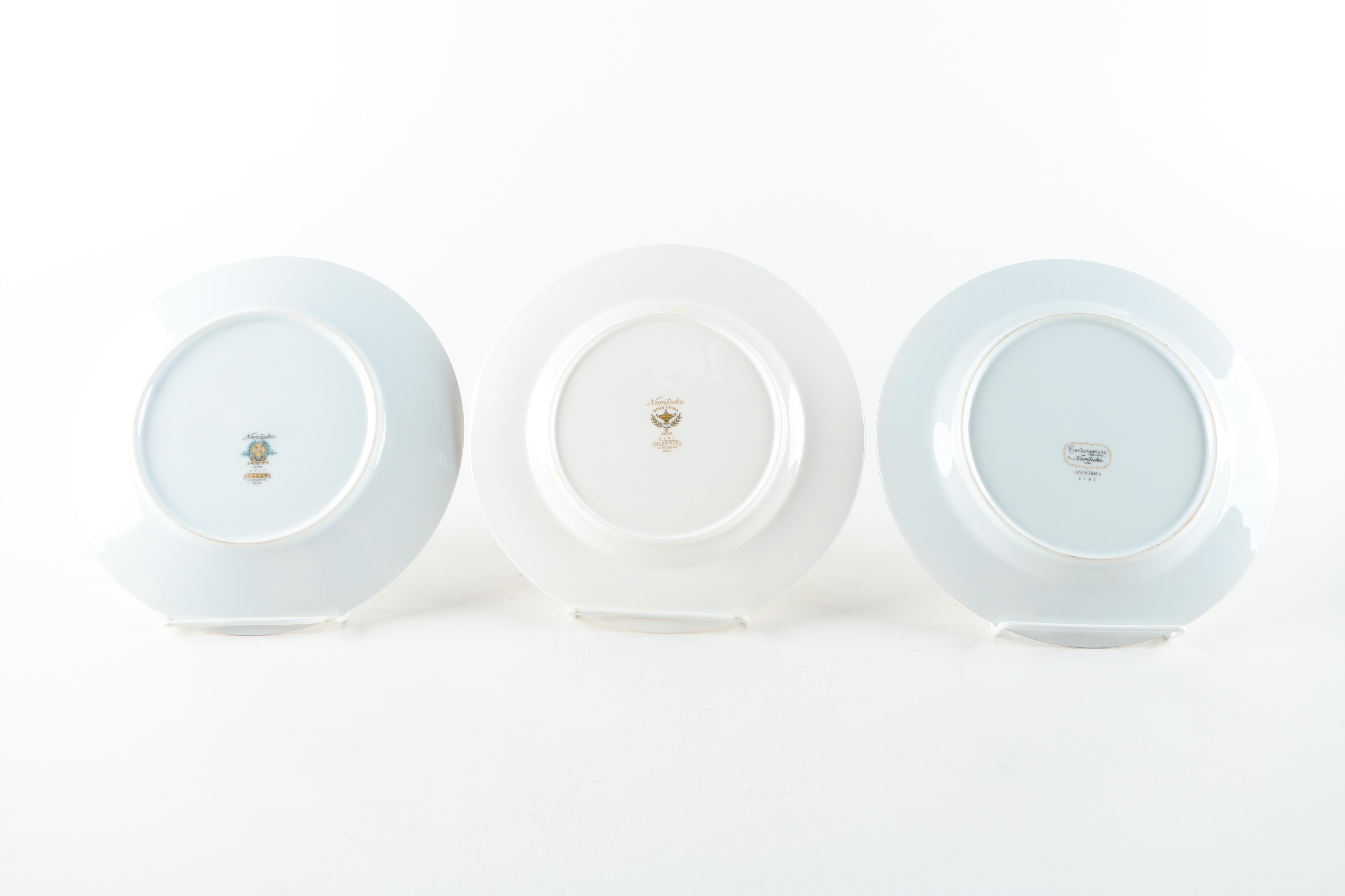 Noritake and Haviland Plates