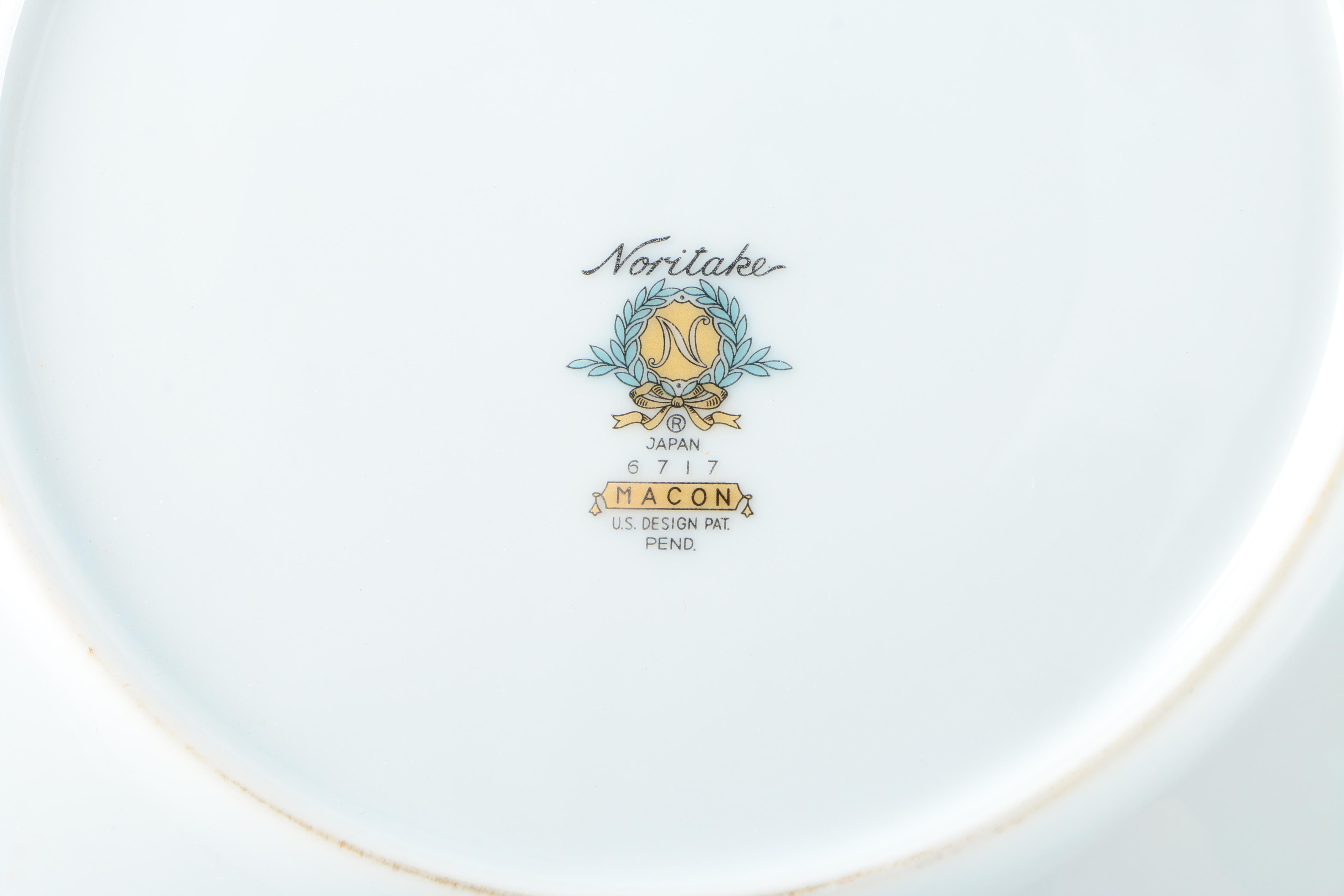 Noritake and Haviland Plates