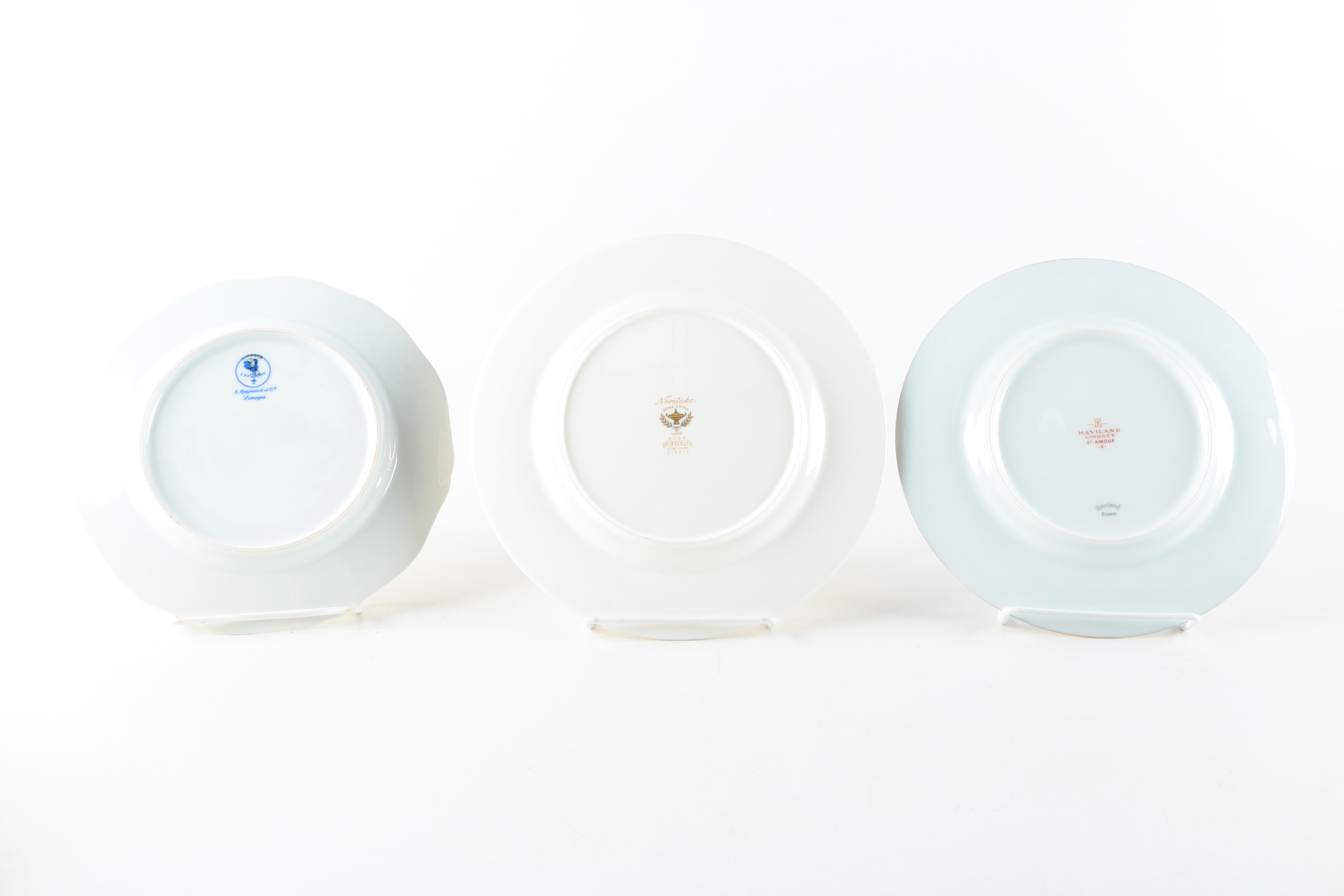 Noritake and Haviland Plates