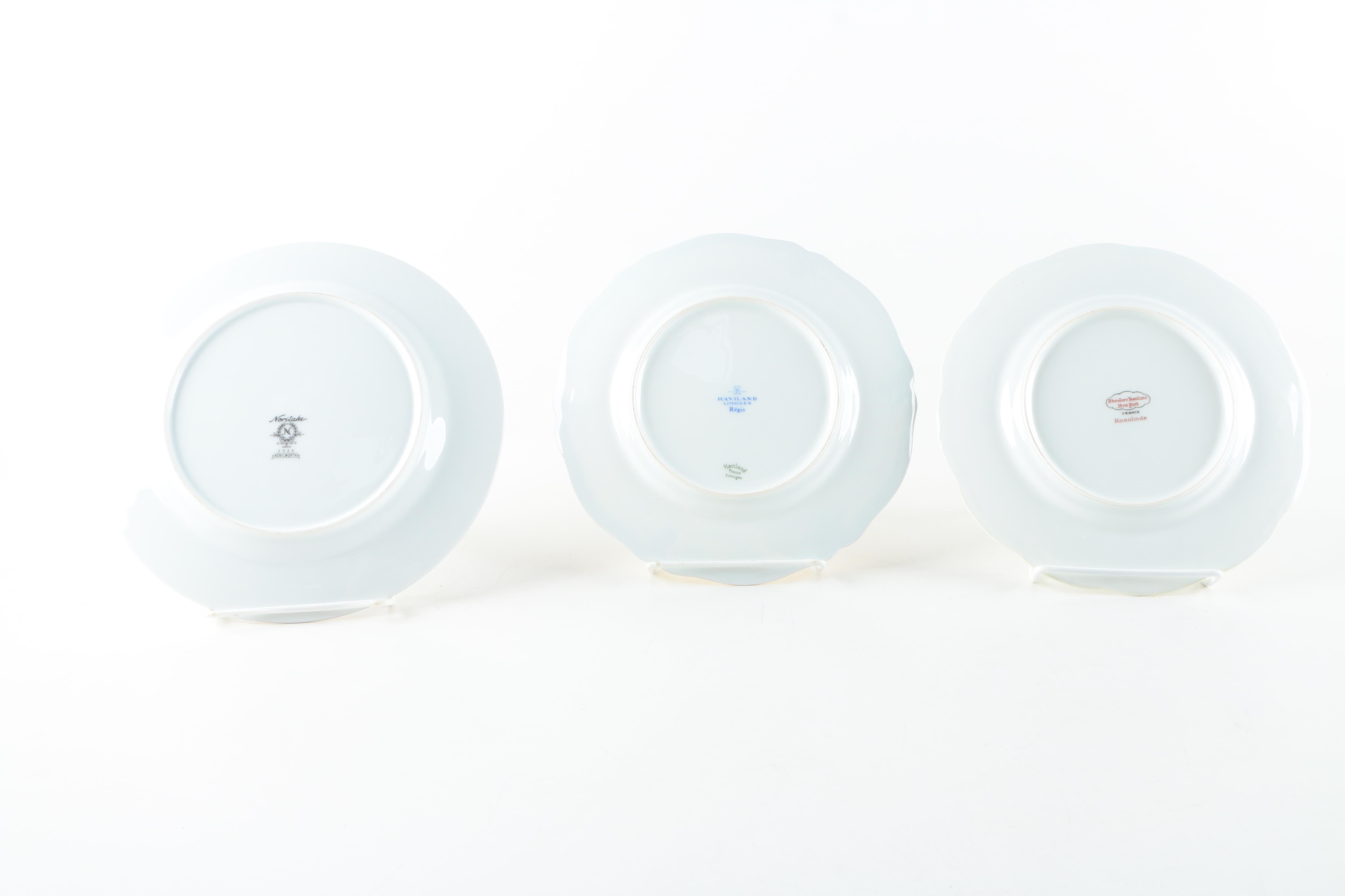 Noritake and Haviland Plates