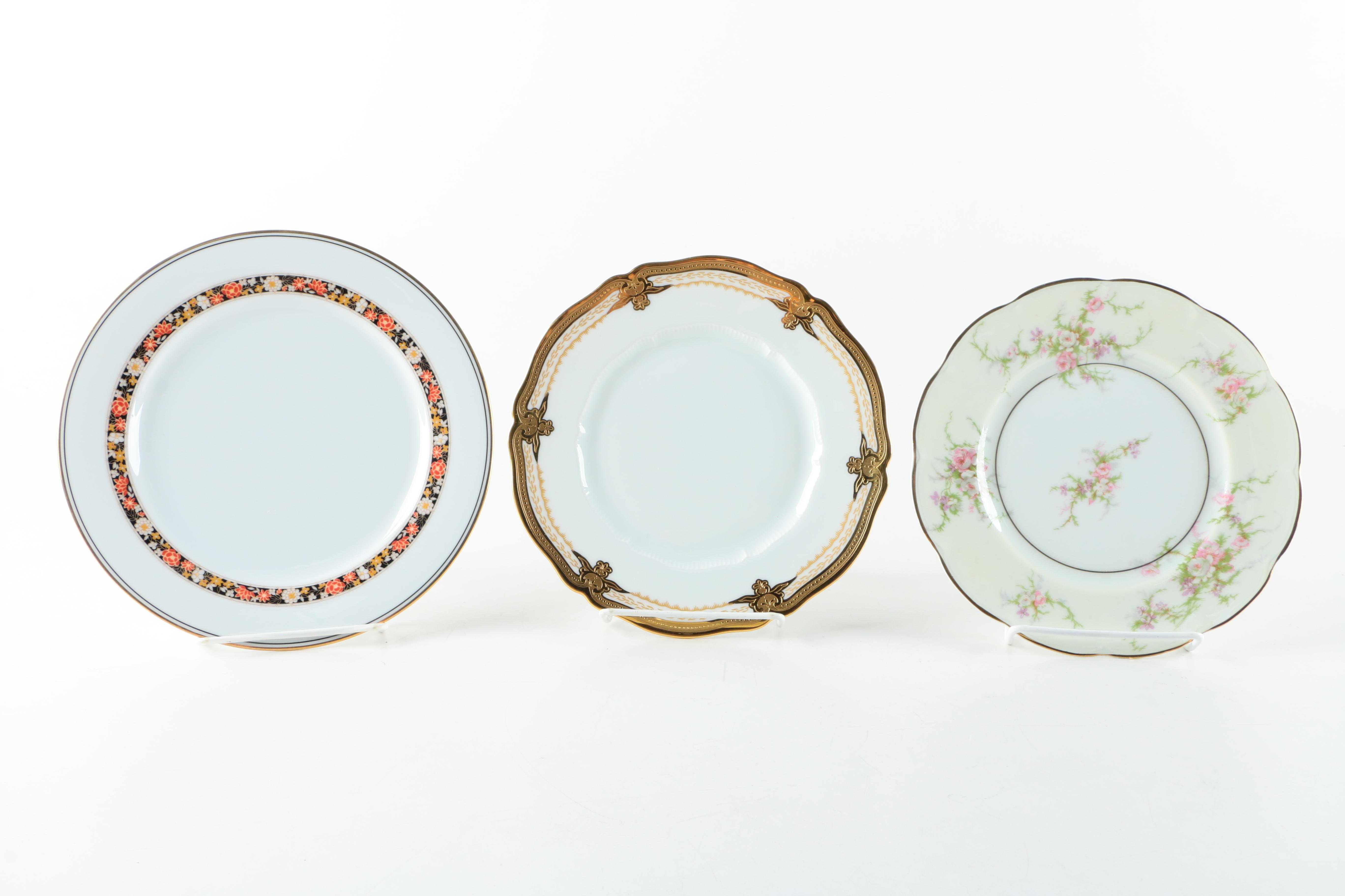 Noritake and Haviland Plates