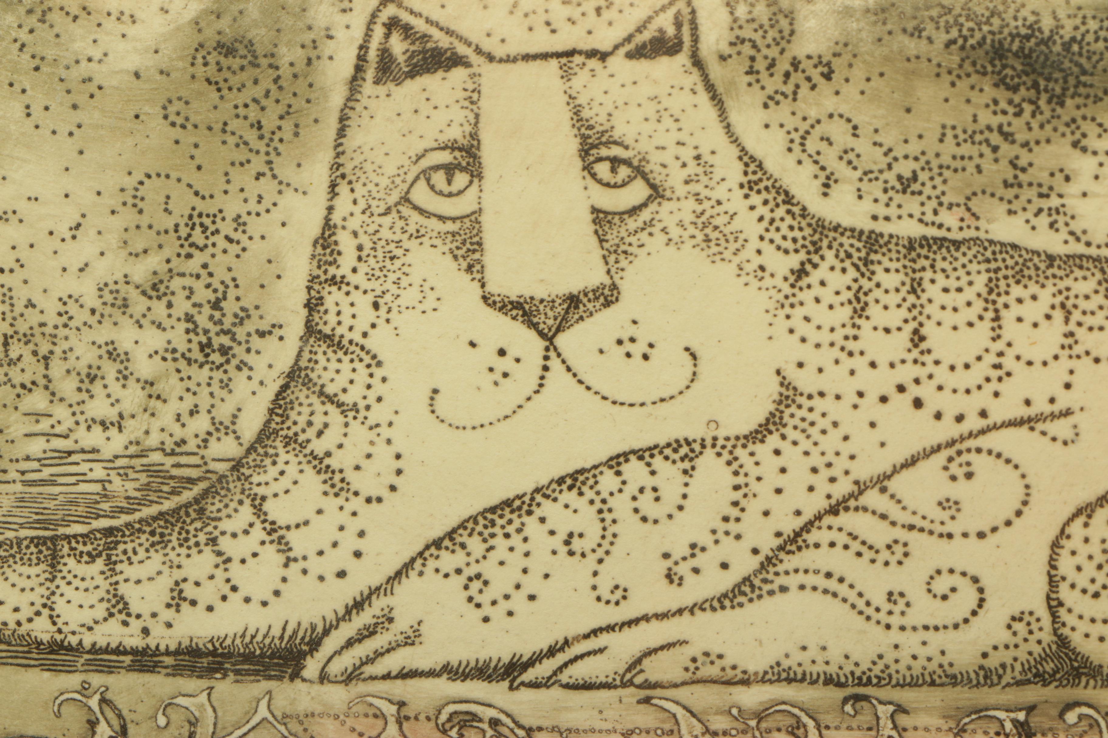 Carol Travers Lummus Limited Edition Etching "Please Arrange an Ovation"