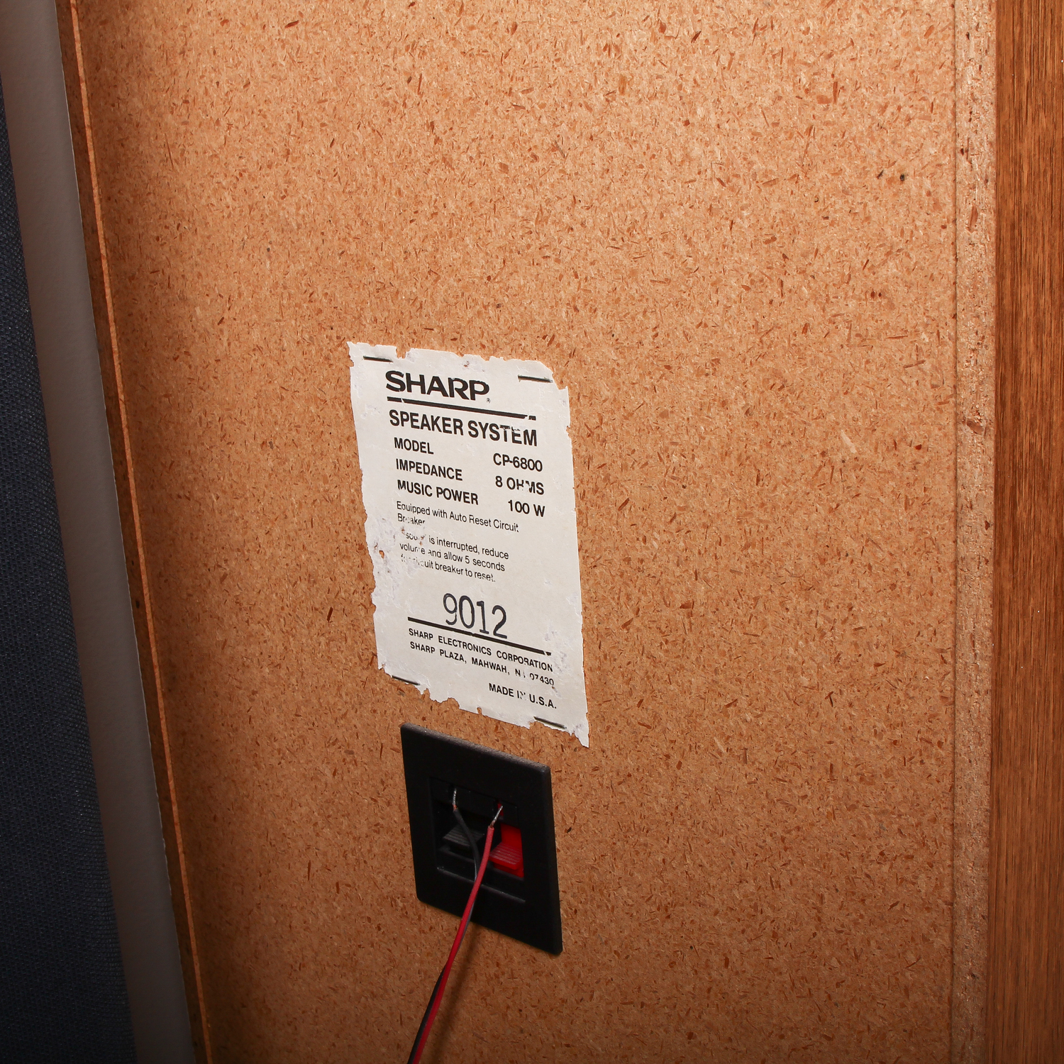 Two Sharp Stereo Speakers