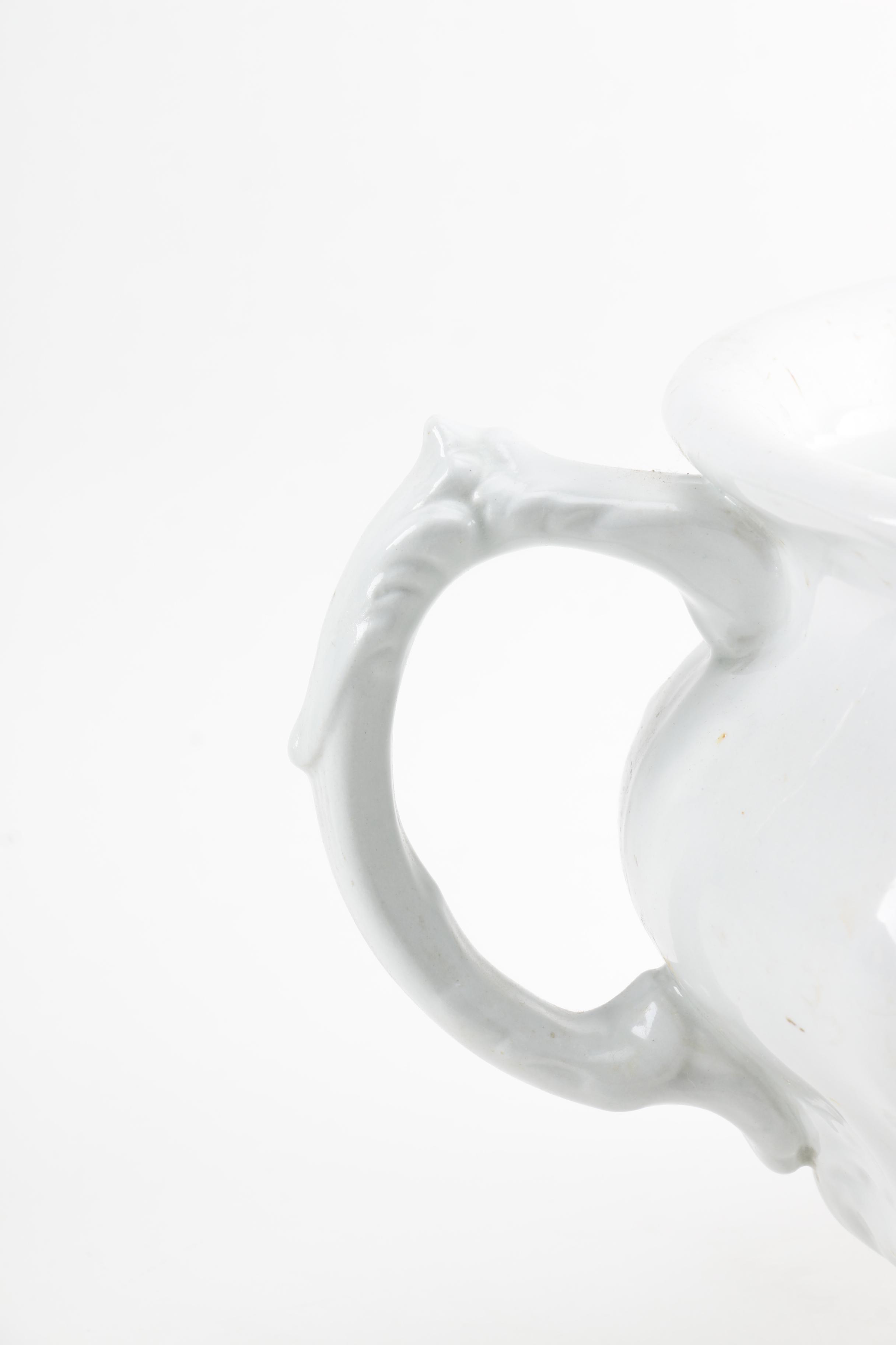 Johnson Bros. Antique Chamber Pot and Adams Ironstone Pitcher