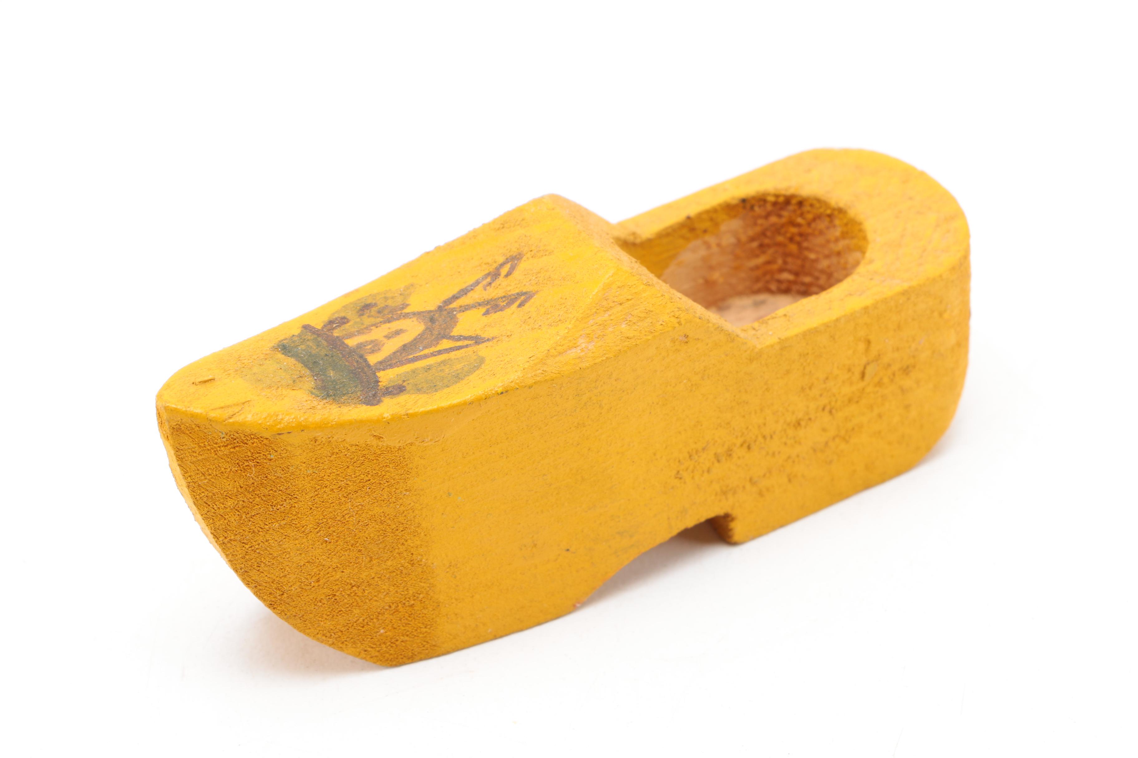 Vintage Dutch Wooden Souvenir Clogs