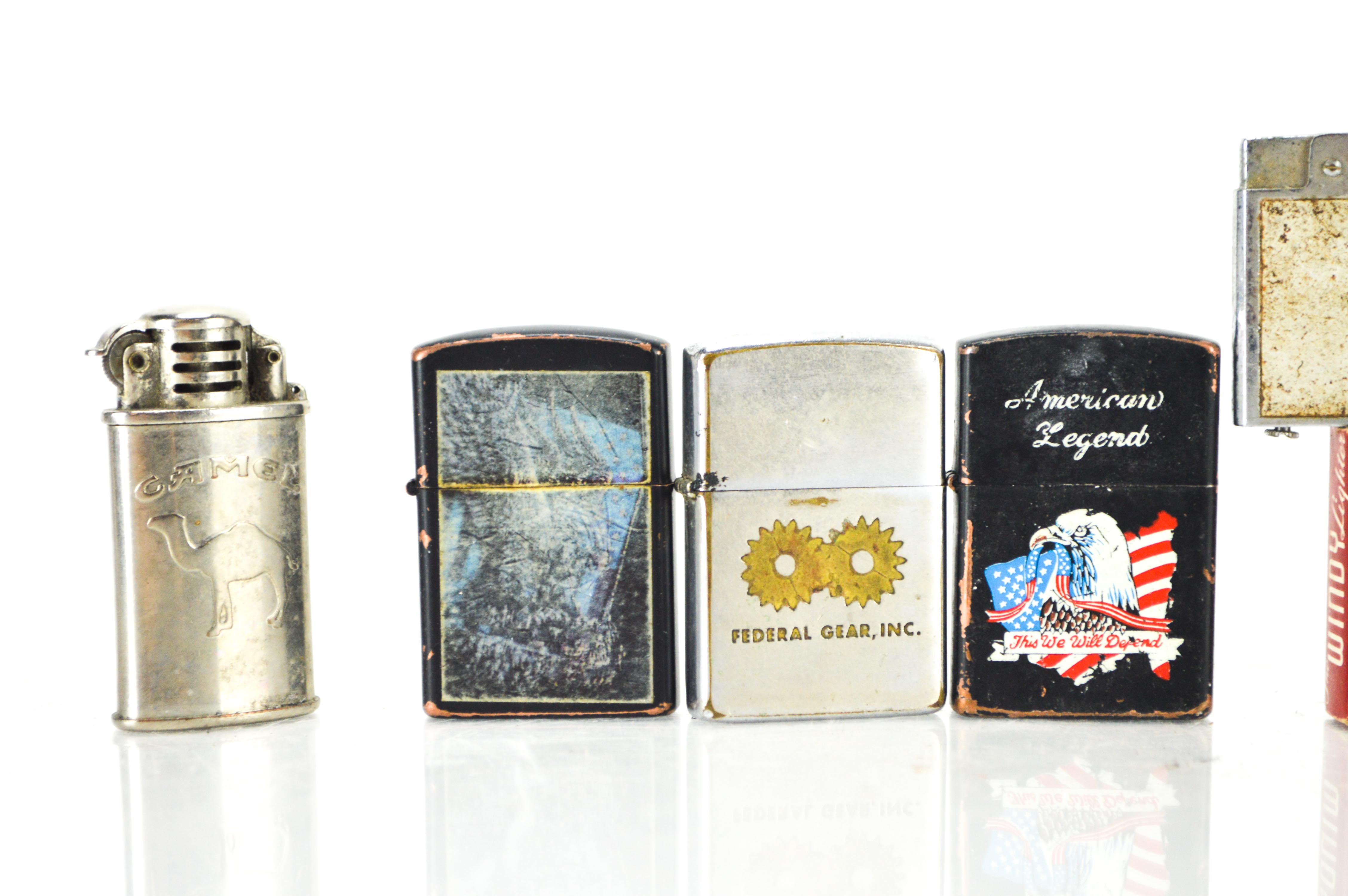Assortment of Vintage Cigarette Lighters