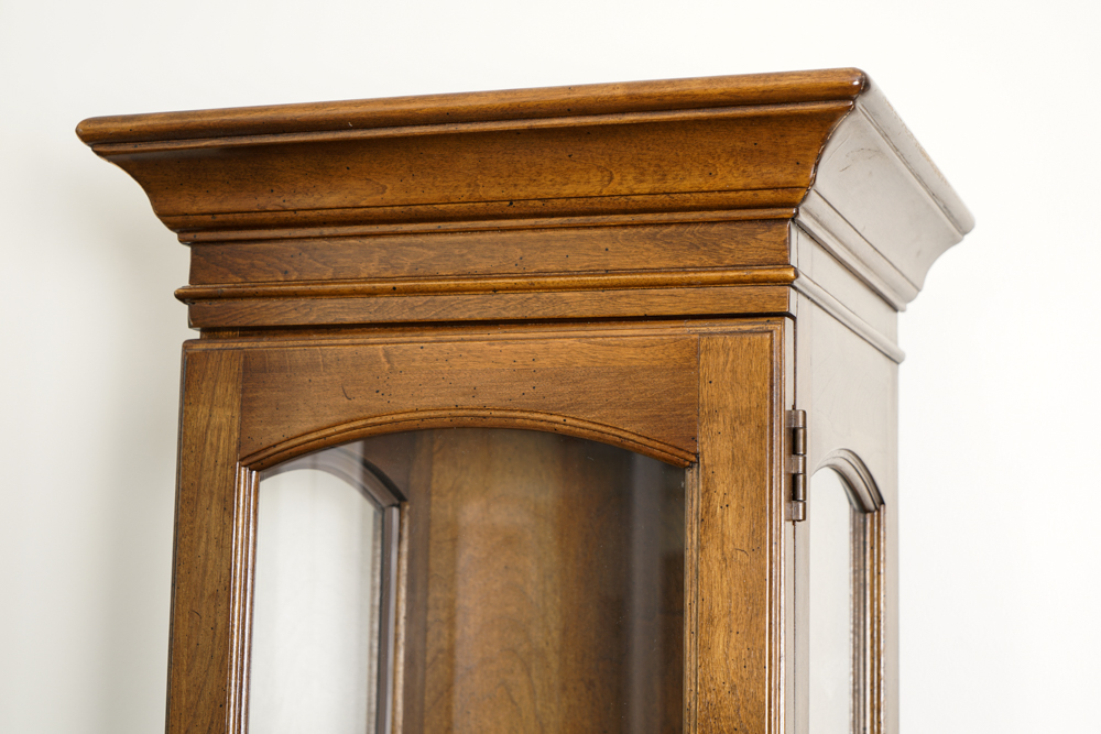 Mahogany Curio Cabinet by Ethan Allen