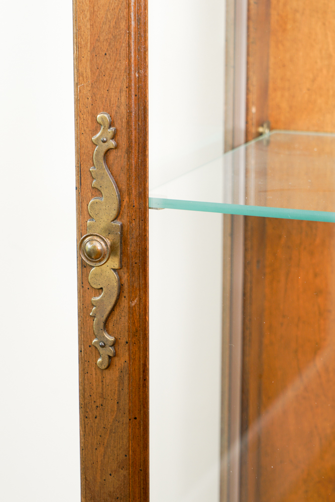 Mahogany Curio Cabinet by Ethan Allen