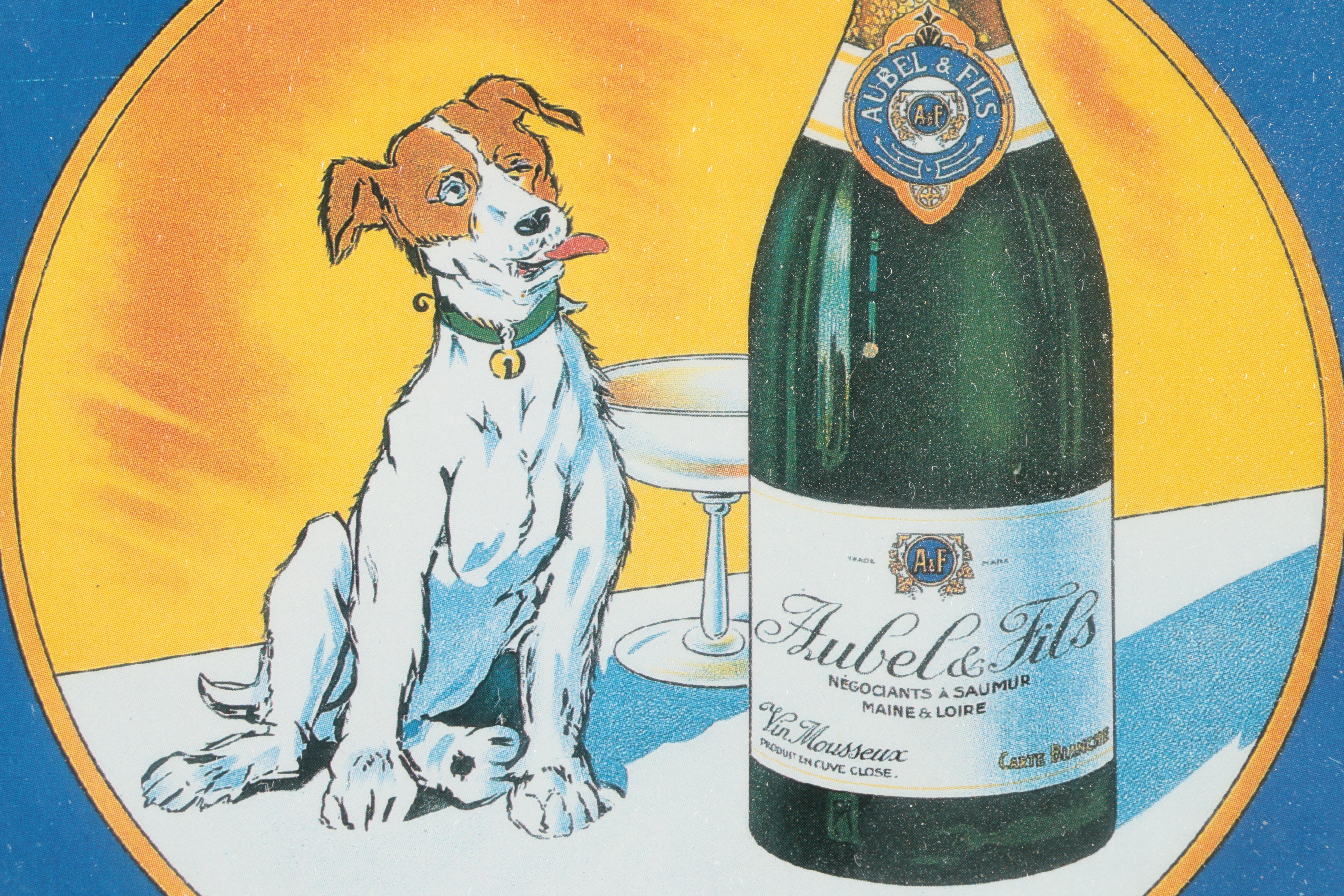 Vintage Offset Lithograph "Goutez les Aubel & Fils"